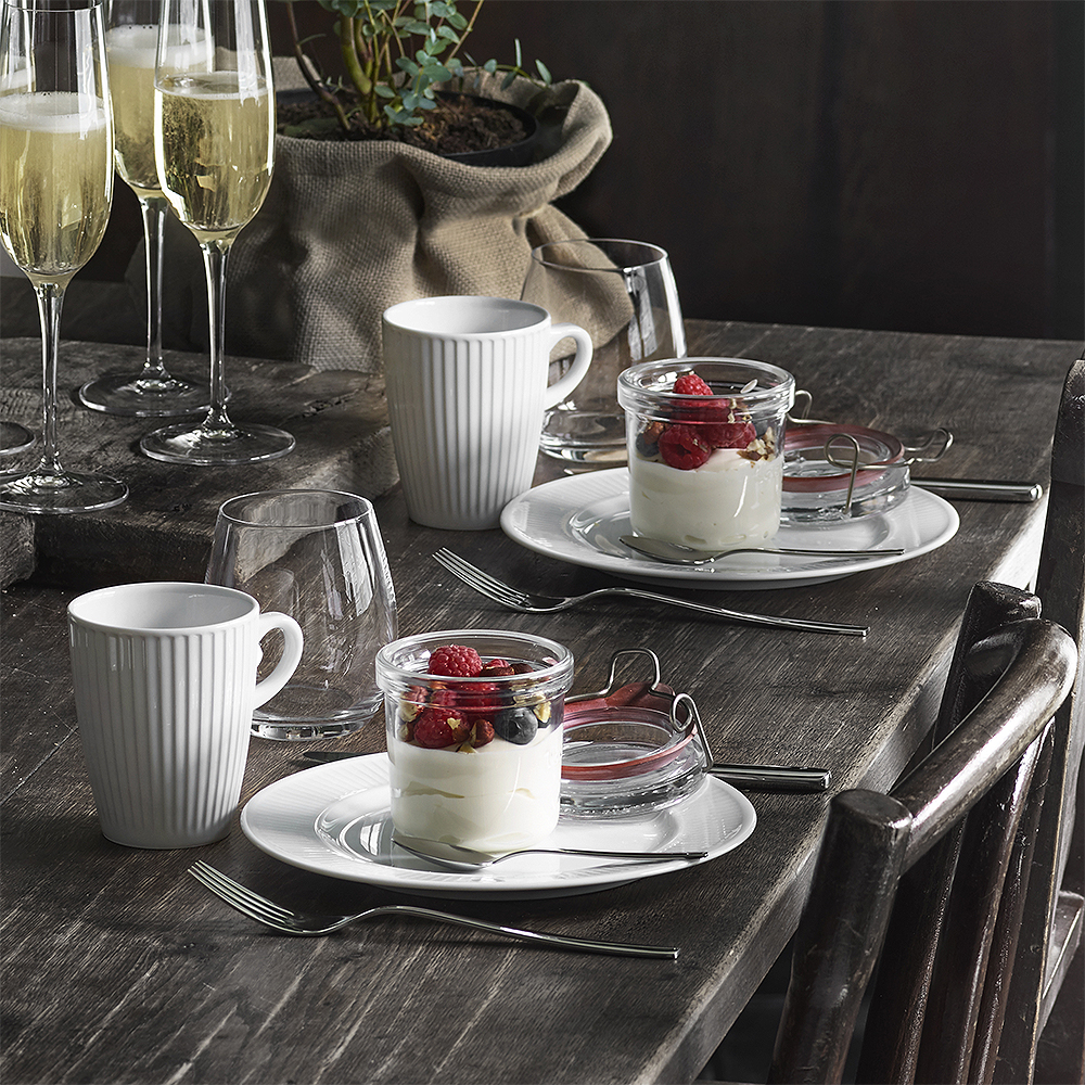 Pillivuyt Plissé tallerken 22 cm