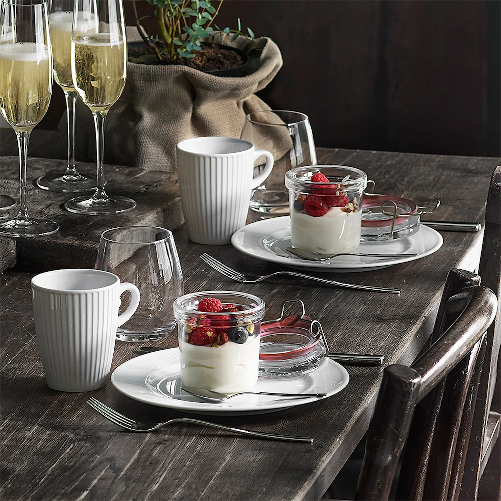 Pillivuyt Plissé Lautanen 22 cm