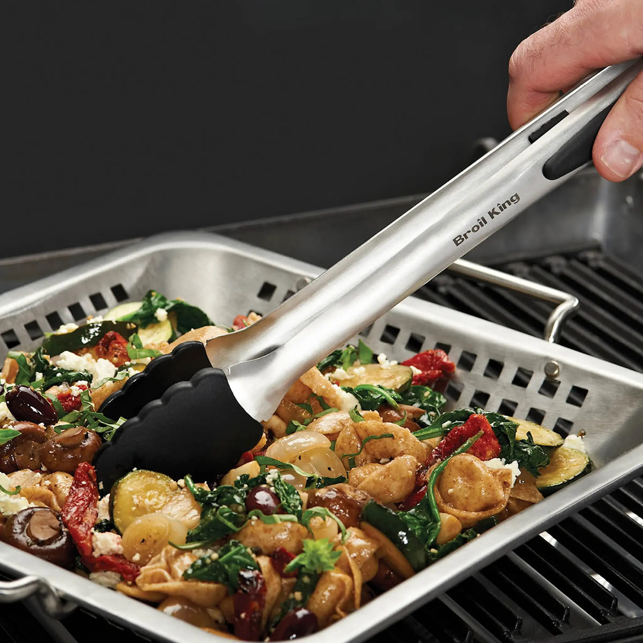 Broil King Grillwok perforerad 39x35 cm rostfritt stål