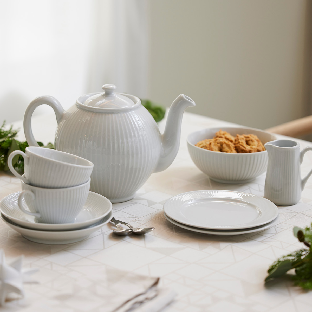 Pillivuyt Plissé Teekupin aluslautanen 16,5 cm