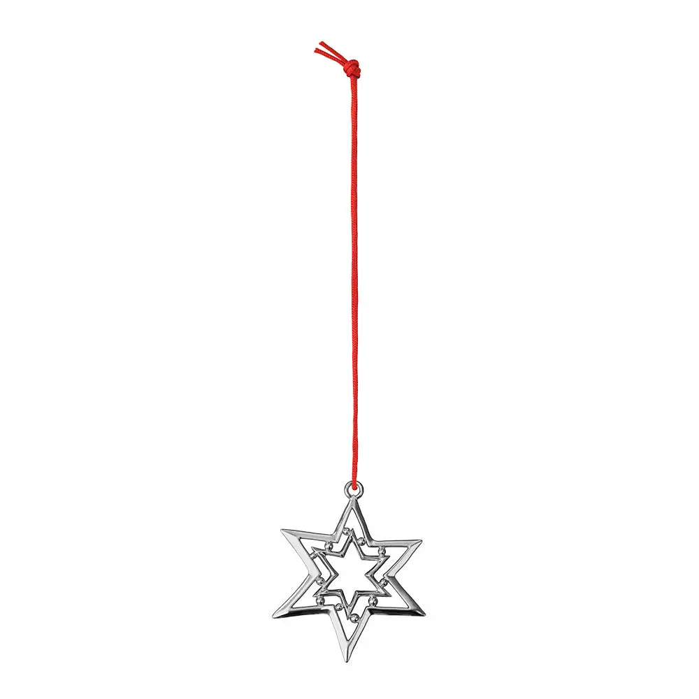 Pyörretähti 8 cm hopeoitu