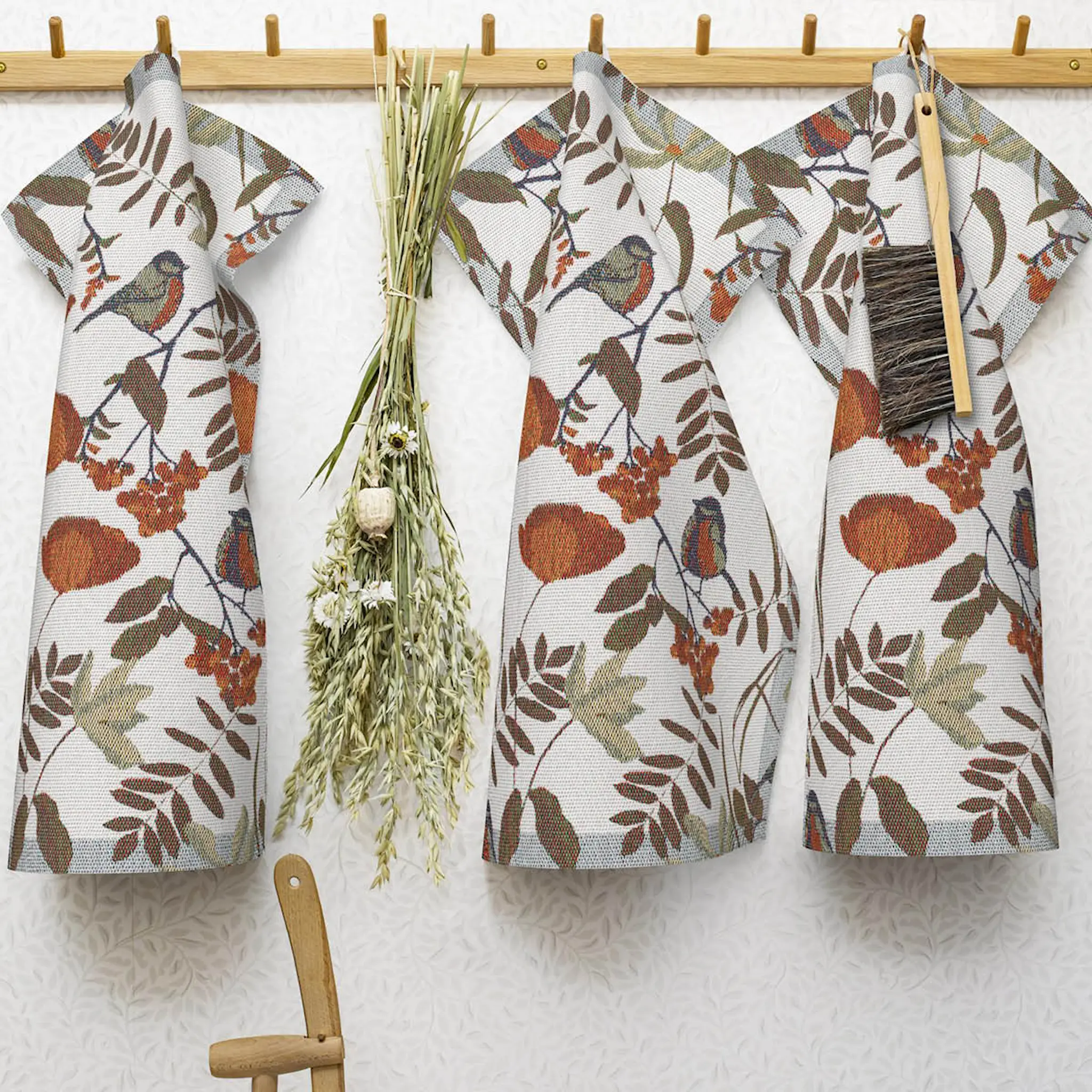 Ekelund Fåglabäck handduk 35x50 cm brun