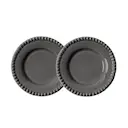 Daria assiett 18 cm 2-pack clean grey