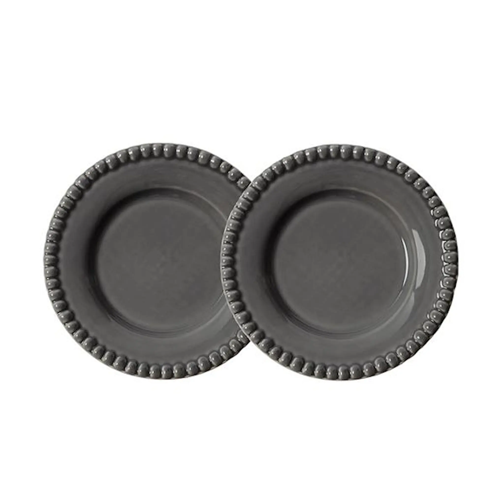 PotteryJo Daria assiett 18 cm 2-pack clean grey