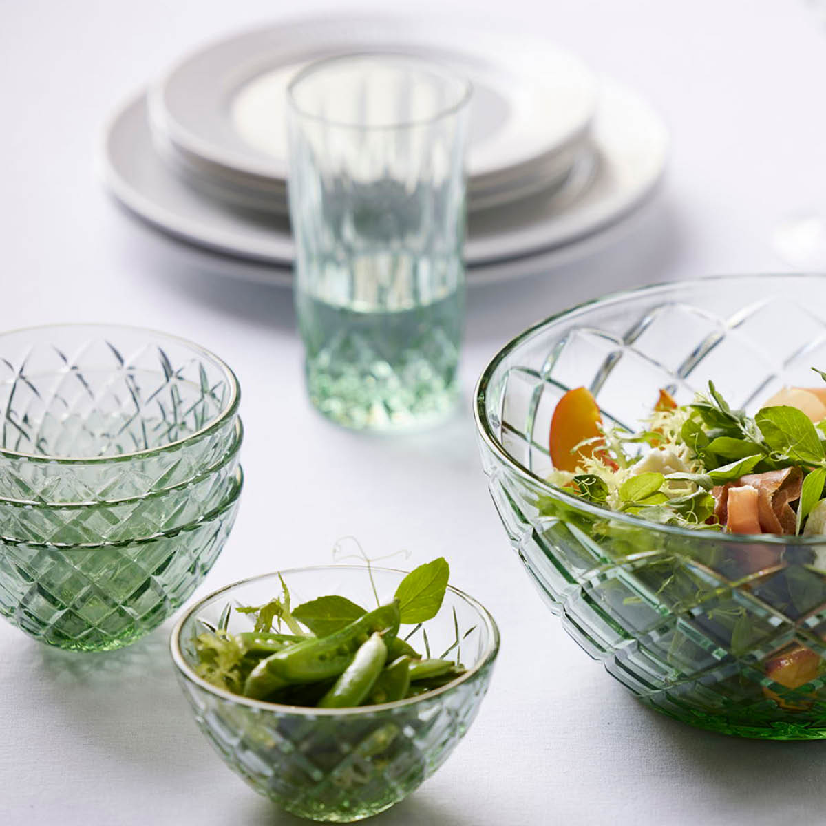 Lyngby Glas Sorrento Highball 38 cl 4-pack Grön