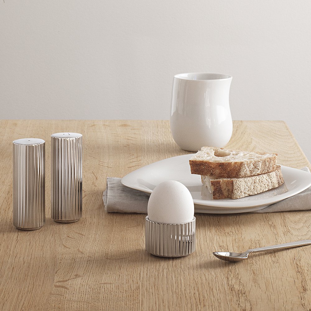 Georg Jensen Bernadotte eggeglass 2 stk blank