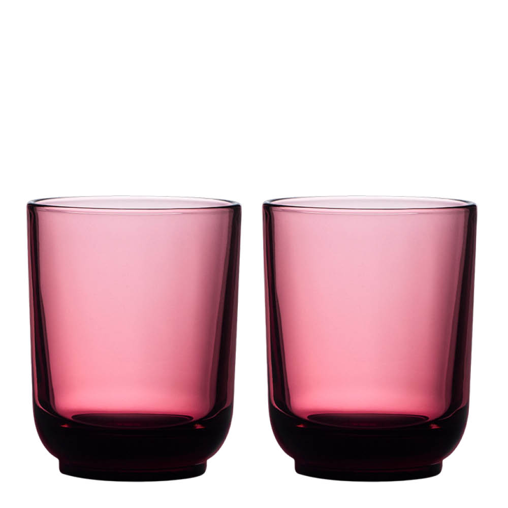 Fellow Pirch latteglas 33 cl 2-pack Garnet