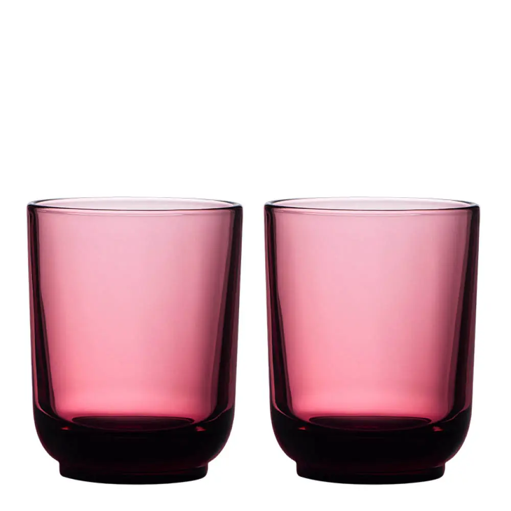 Pirch latte glass 33 cl 2 stk Garnet