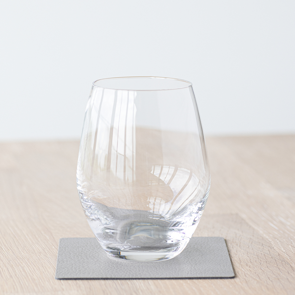 LIND DNA Square Leather Serene Lasinalunen 10x10 cm Ash