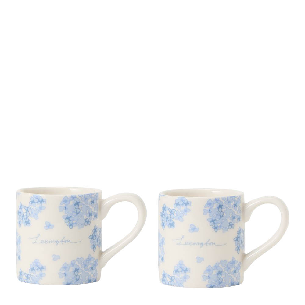 Lexington Espressomugg 10 cl vit/blå blommönster