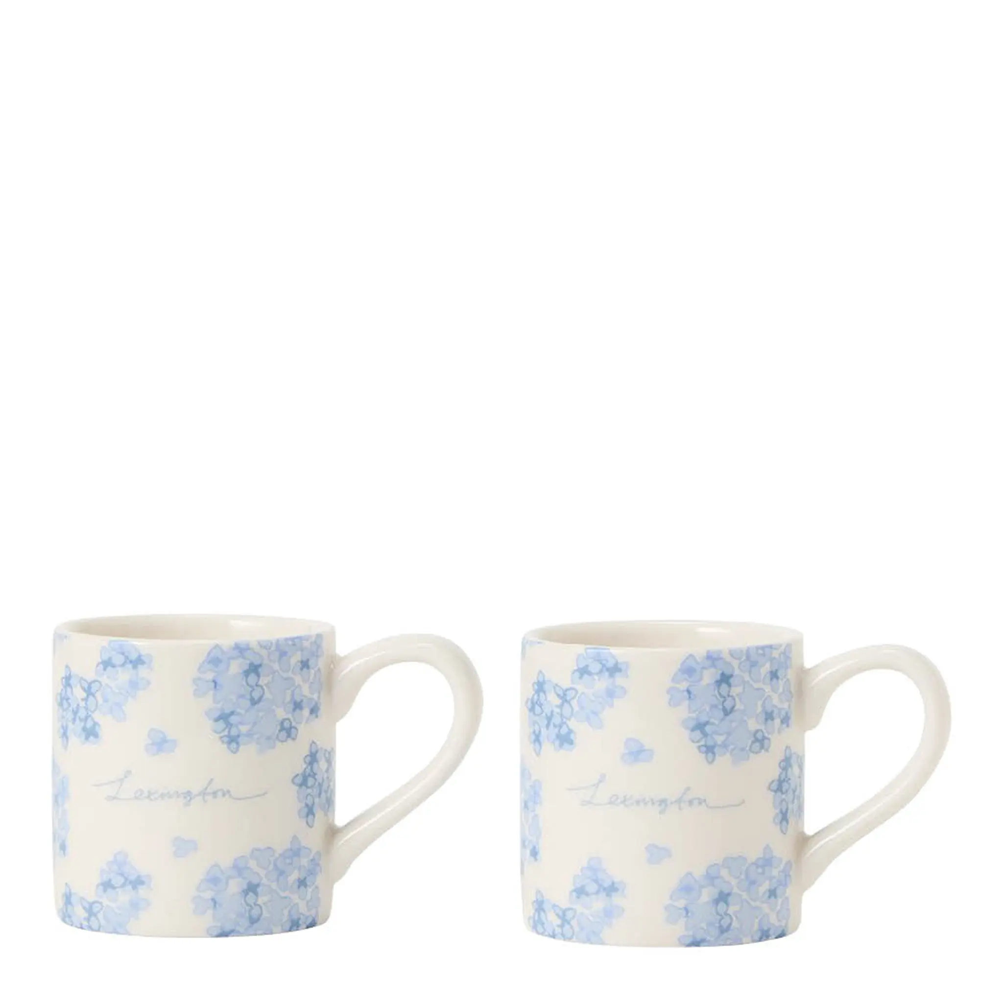 Lexington Espressomugg 10 cl vit/blå blommönster