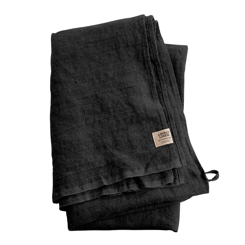 Lovely Linen Lovely Hamam badehåndkle lin 90x145 cm Dark Grey