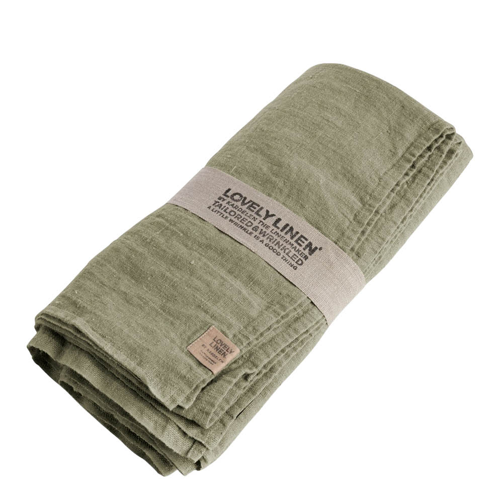 Lovely Linen Lovely bordduk lin 145x250 cm Avocado