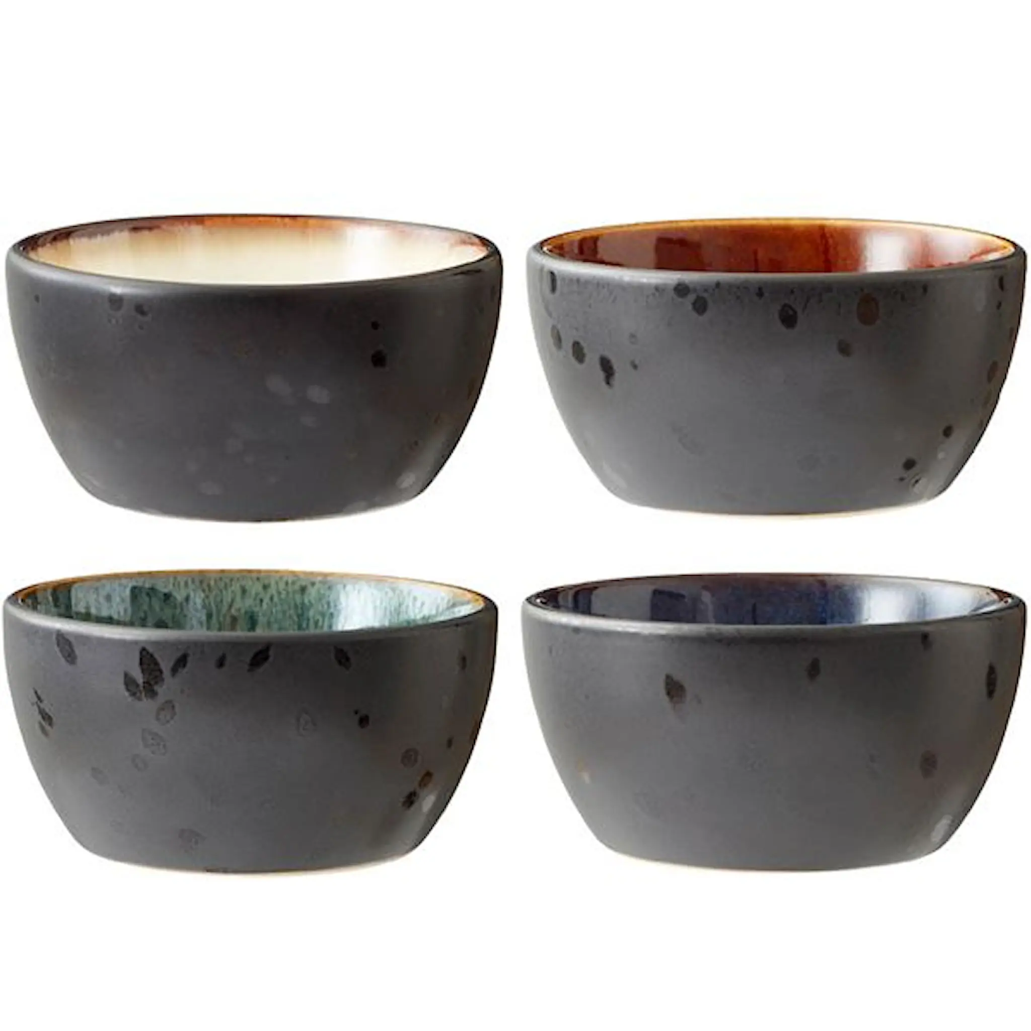 Bitz Skålset 10 cm 4-pack svart