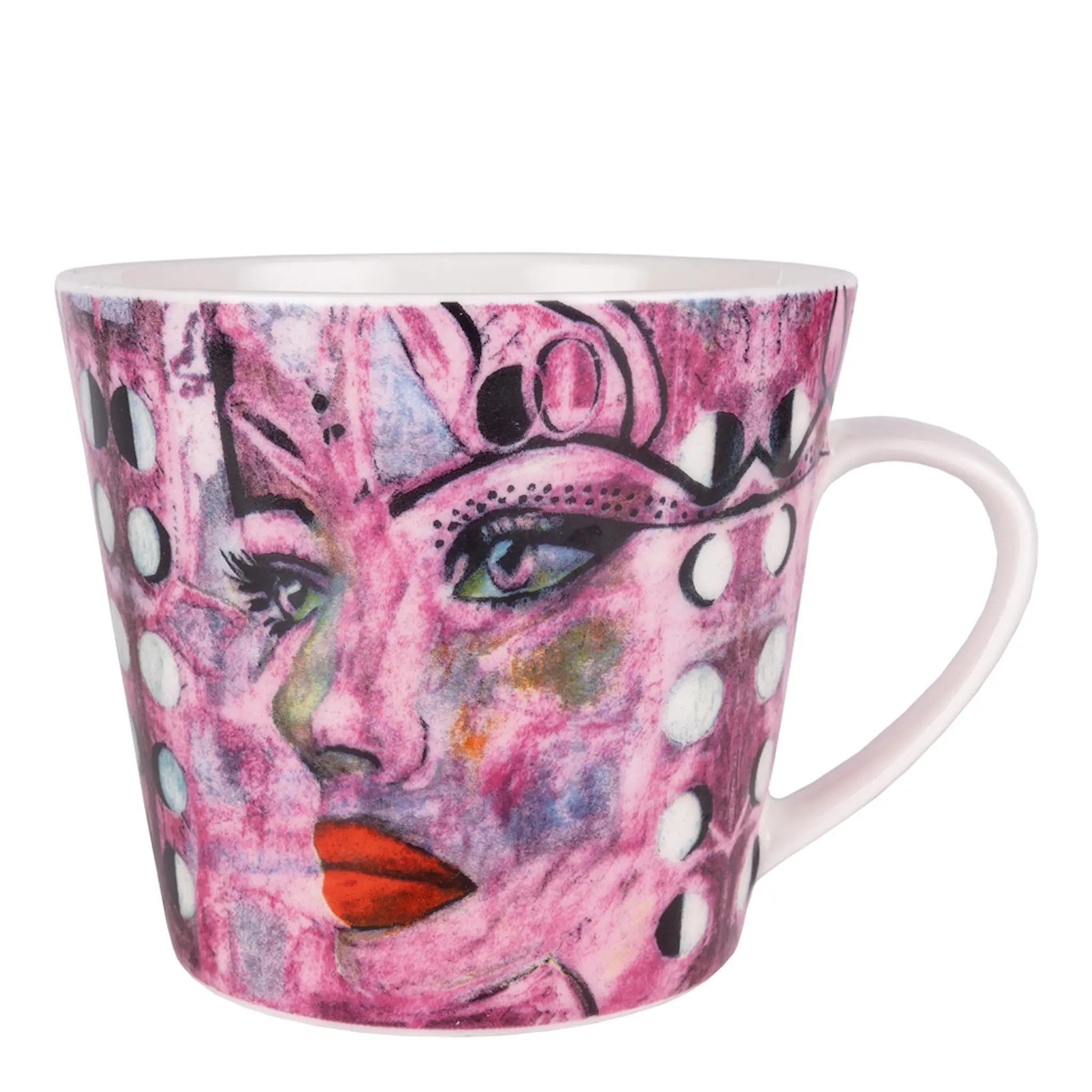Carolina Gynning Carolina Gynning Mugg med Öra Moonlight Queen 40 cl Rosa