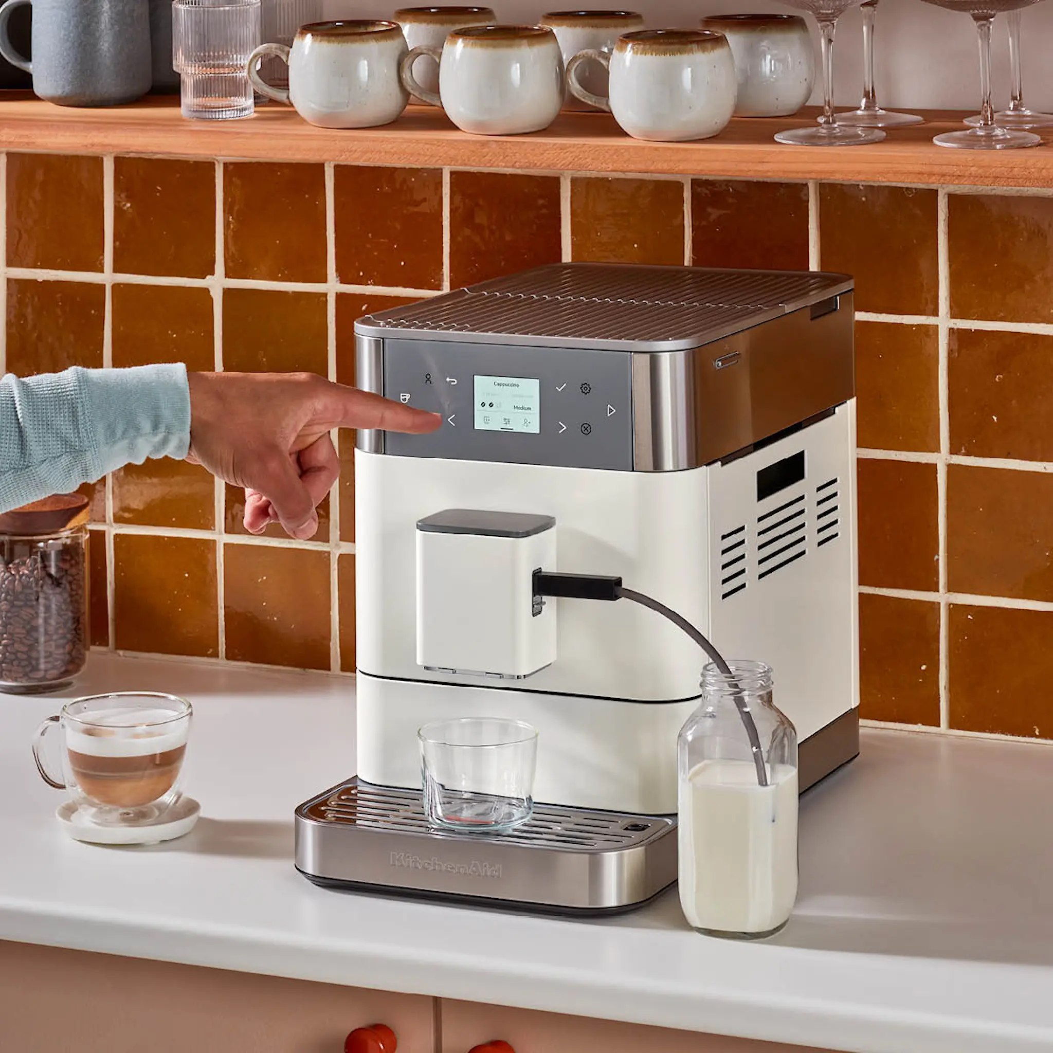 KitchenAid Espressomaskin helautomatisk KF6 porcelain white