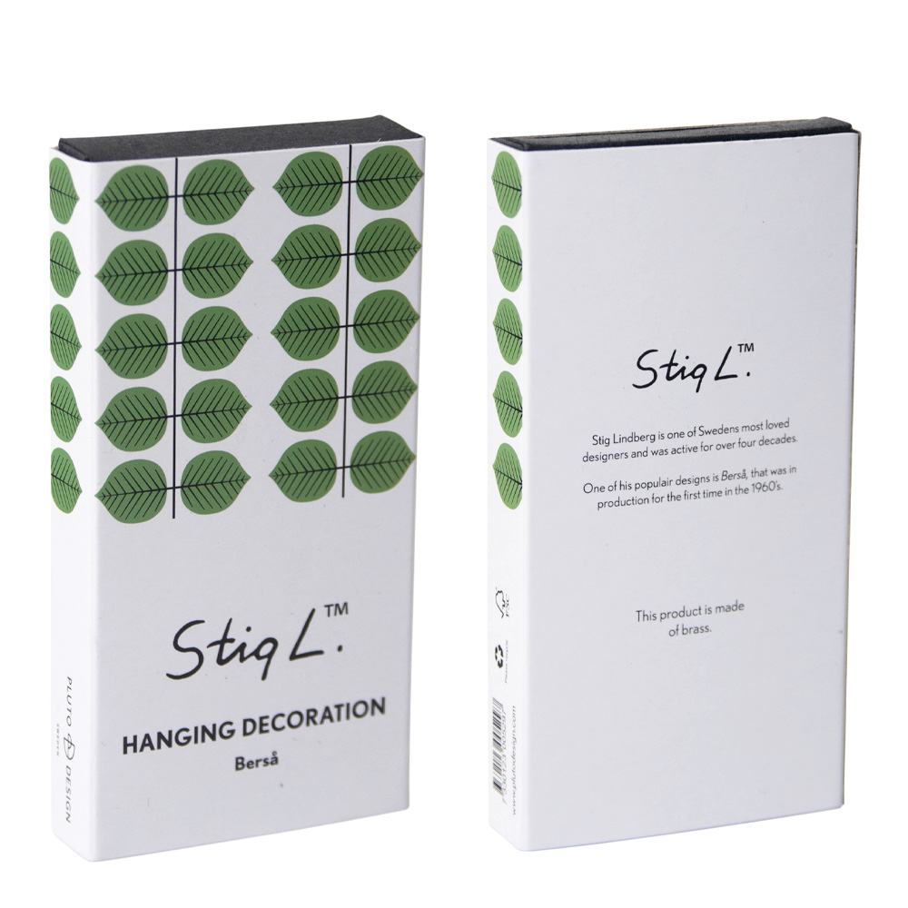 Pluto Bladmønster 4,8x9x0,5 cm messing