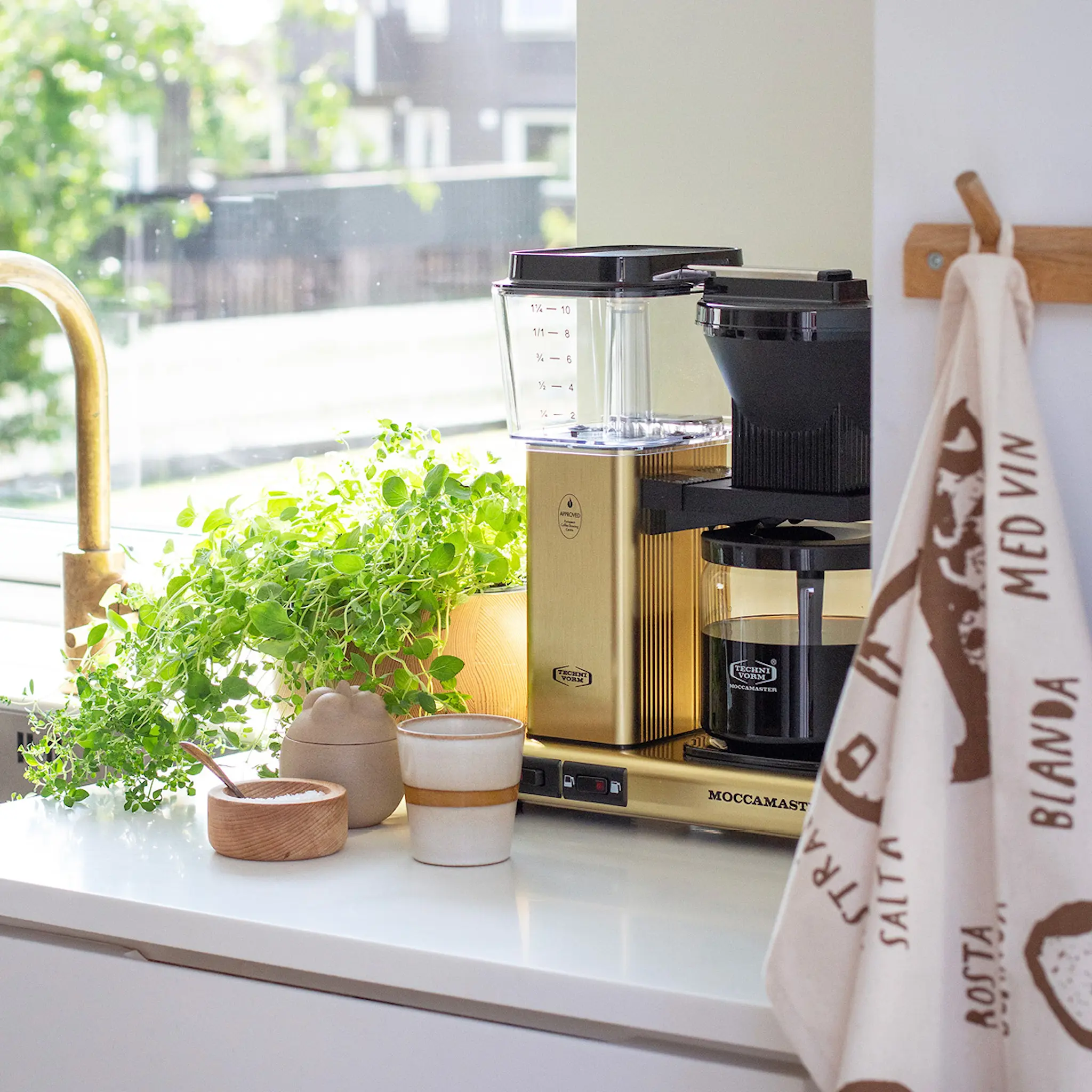 Moccamaster Optio kaffebryggare 1,25 L Gold