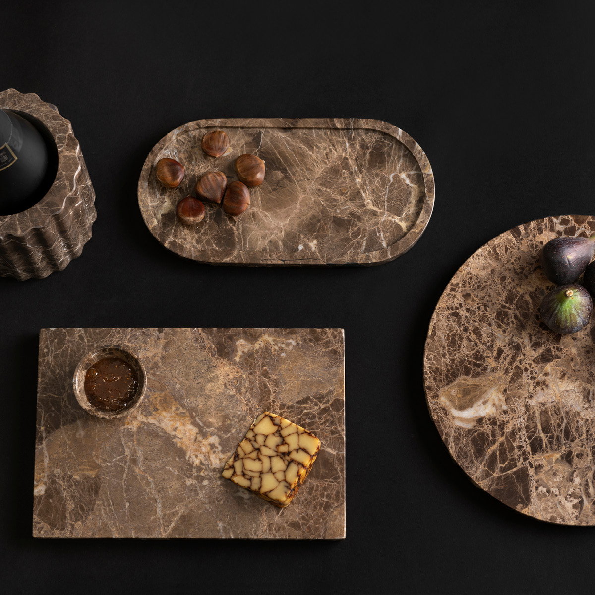 Maku Kitchen Life Maku Tarjoilualusta marmori 30x15 cm Ruskea