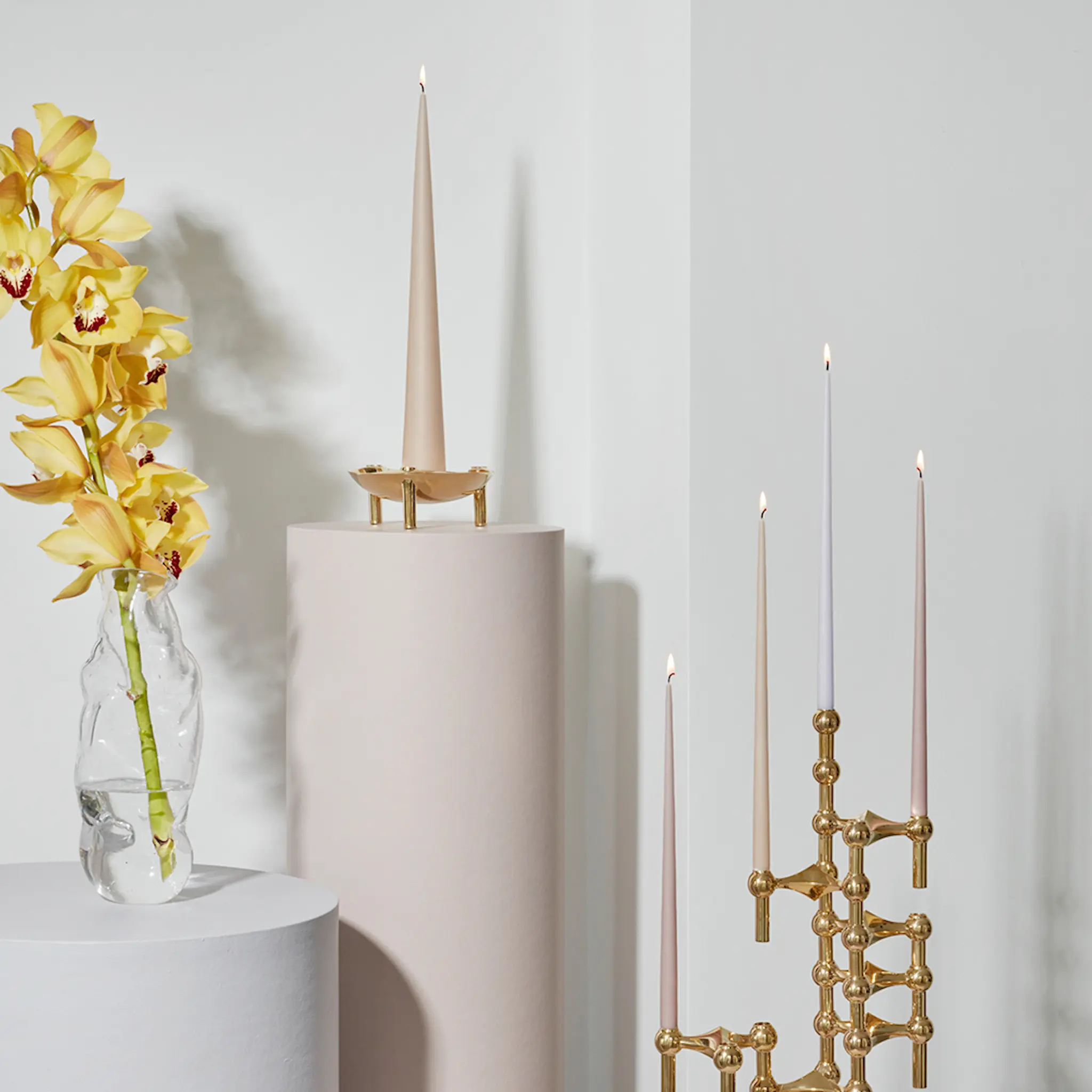 Stoff Nagel Stoff Nagel Antiikkikynttilä 29 cm 6 kpl Soft Rose