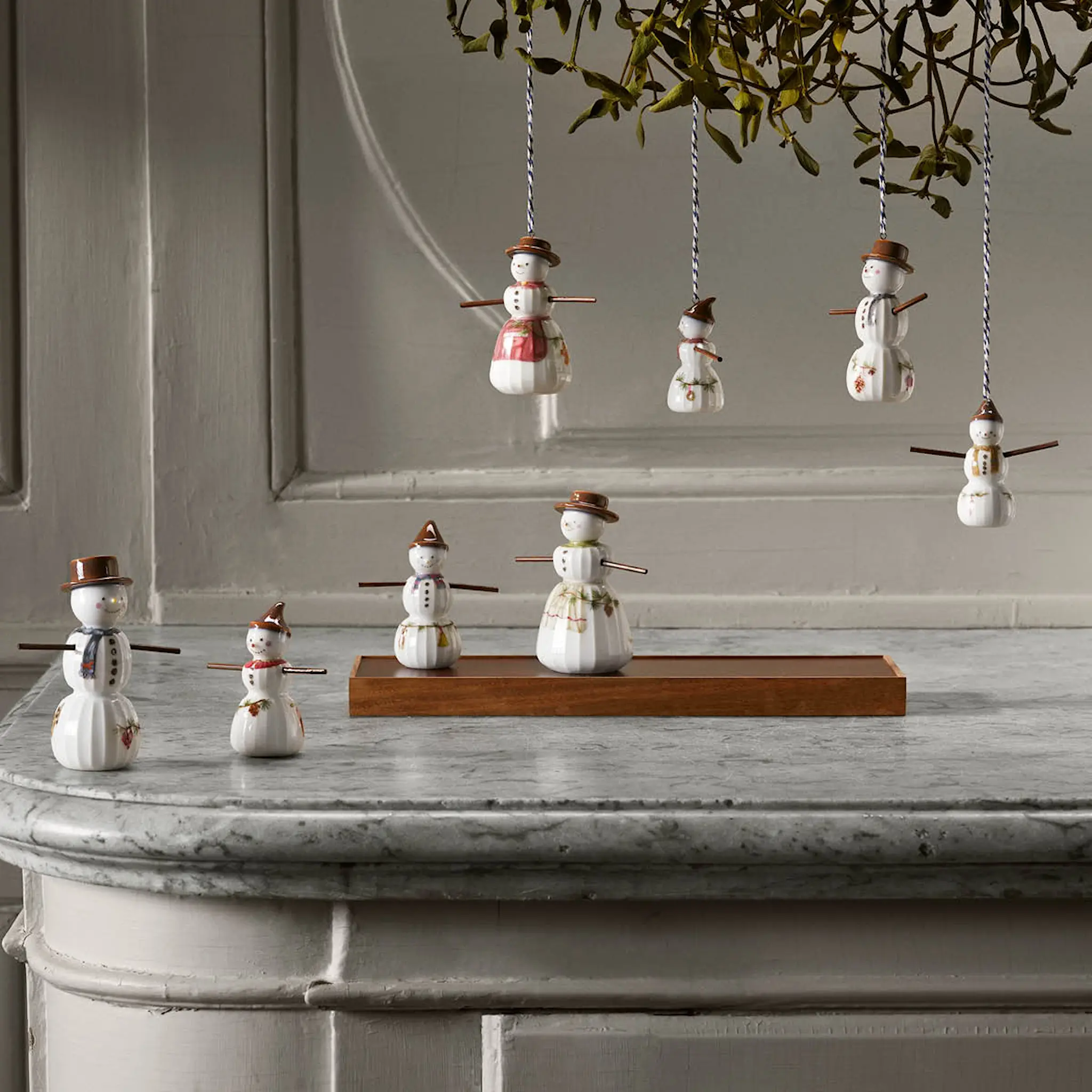 Kähler Hammershøi Christmas Snöflicka hängande 6,5 cm Vit