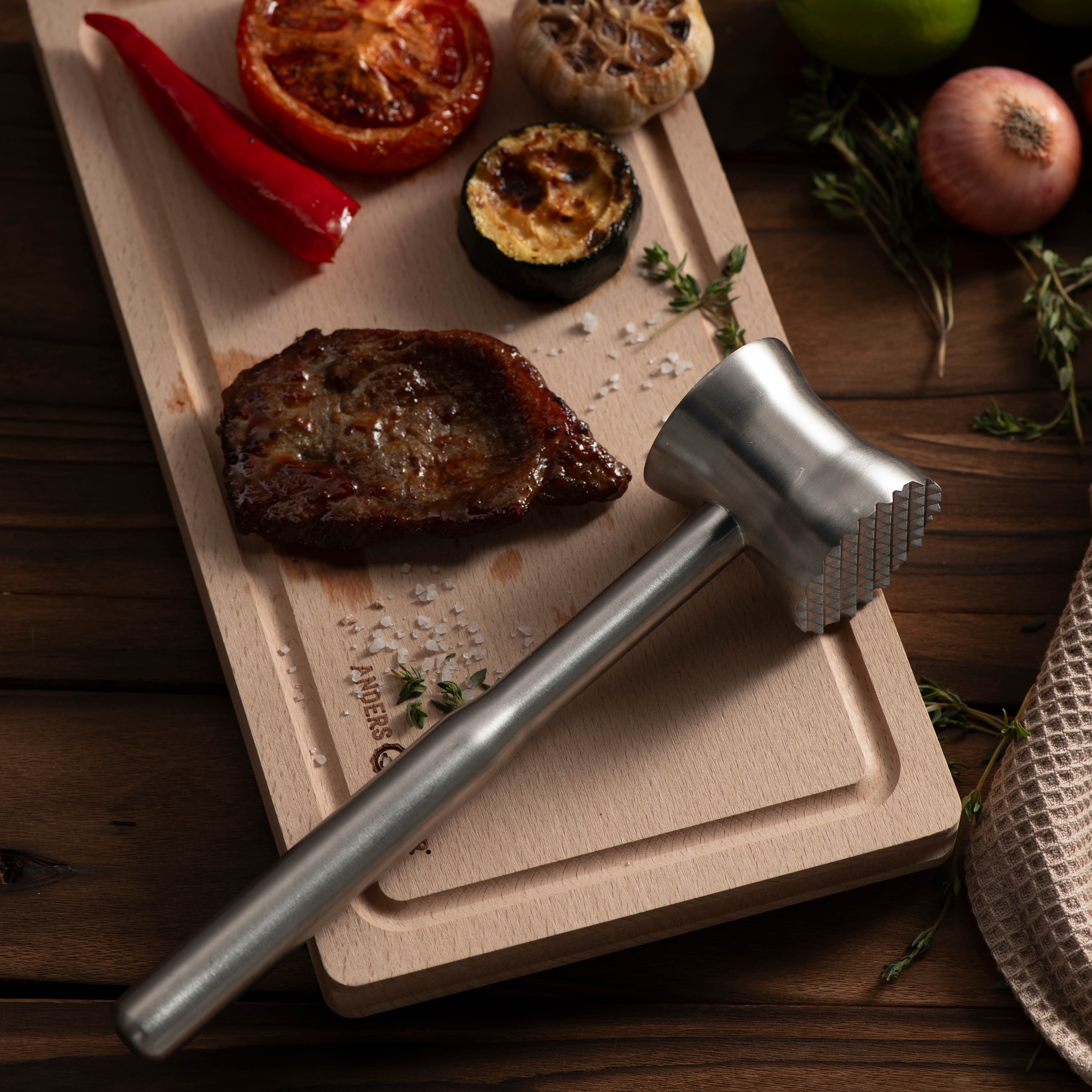 Anders Petter Steel Essentials köttklubba 24,5 cm stål