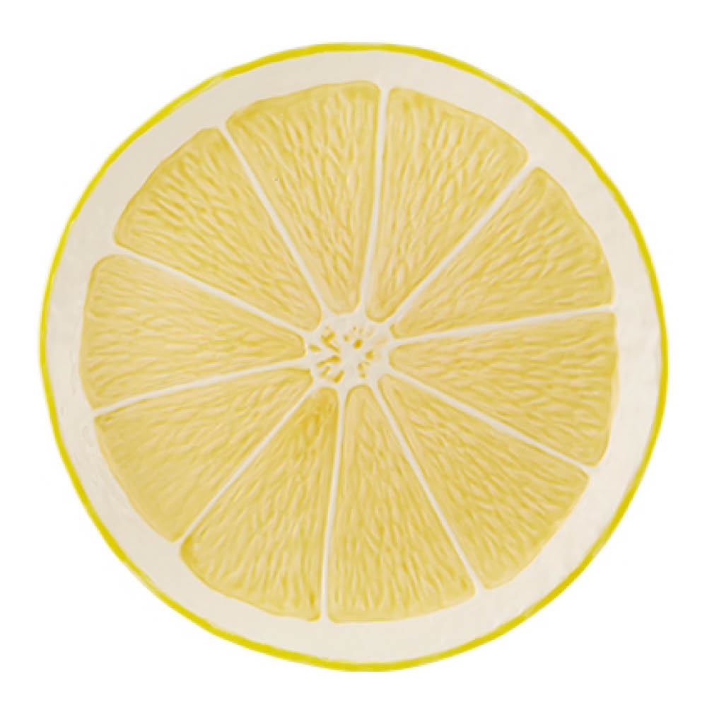 Bordallo Pinheiro Sitron tallerken 33 cm sitrongul