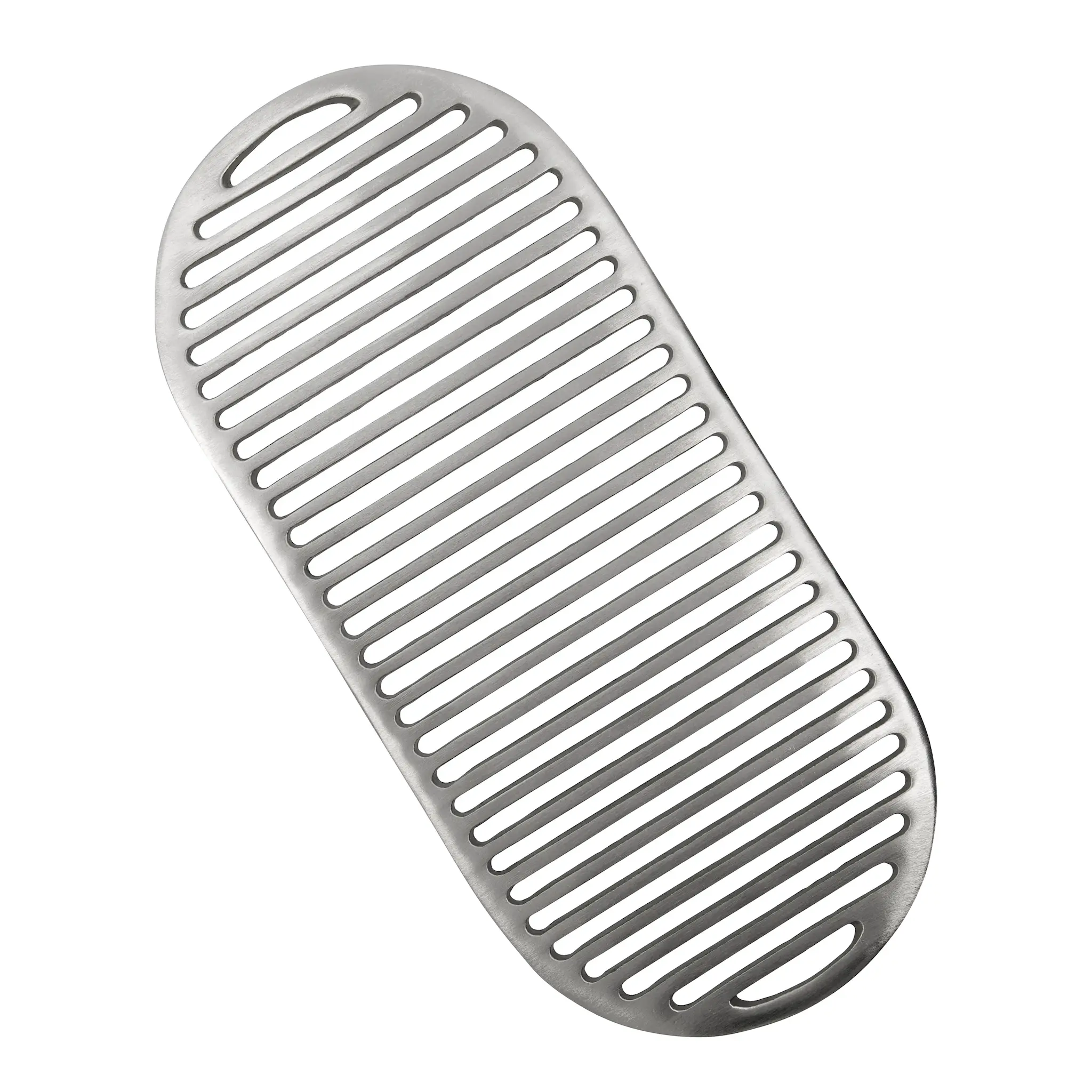 House Doctor Esme grytunderlägg 35x16 cm borstad silverfinish