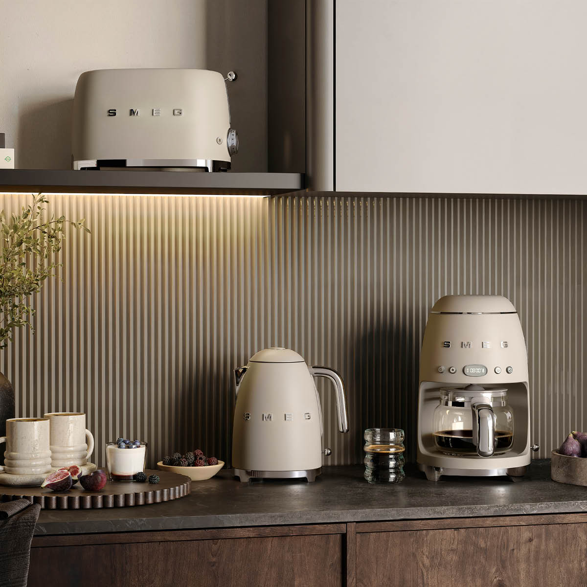 Smeg Brødrister 2 skiver TSF01 moonlight