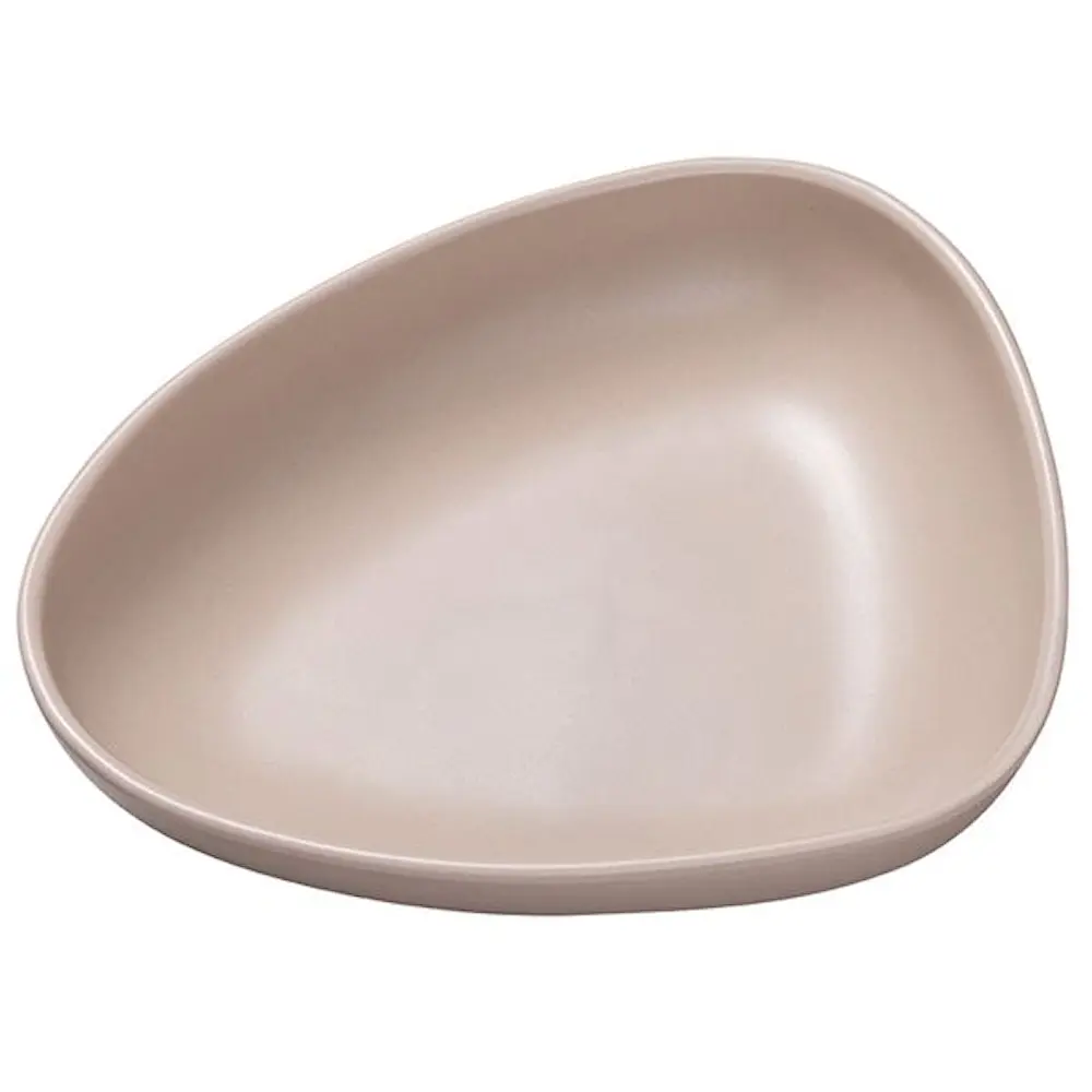 Curve Stoneware Syvä lautanen 22x19 cm Hiekka