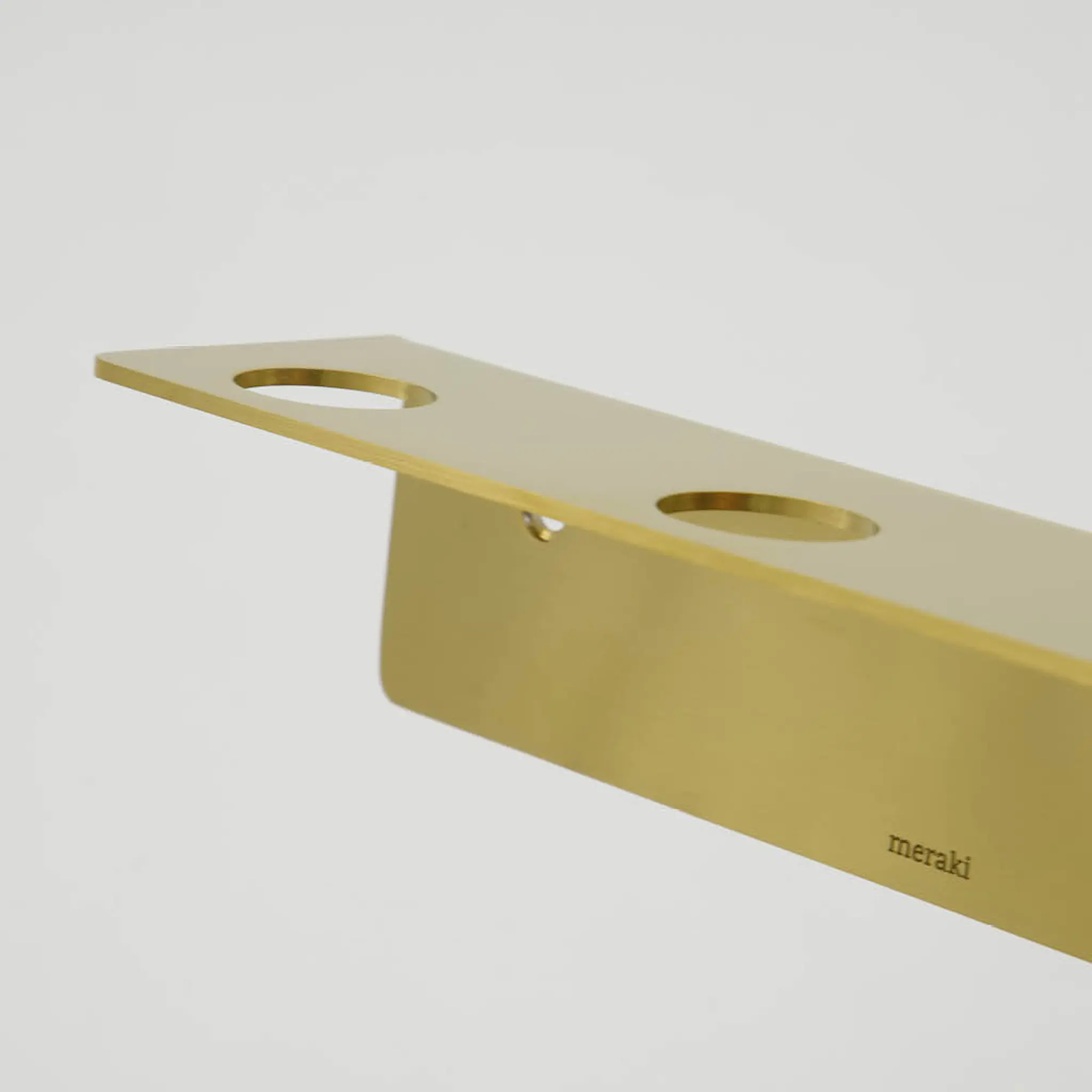 Meraki Såpepumpeholder 3 hull børstet messing