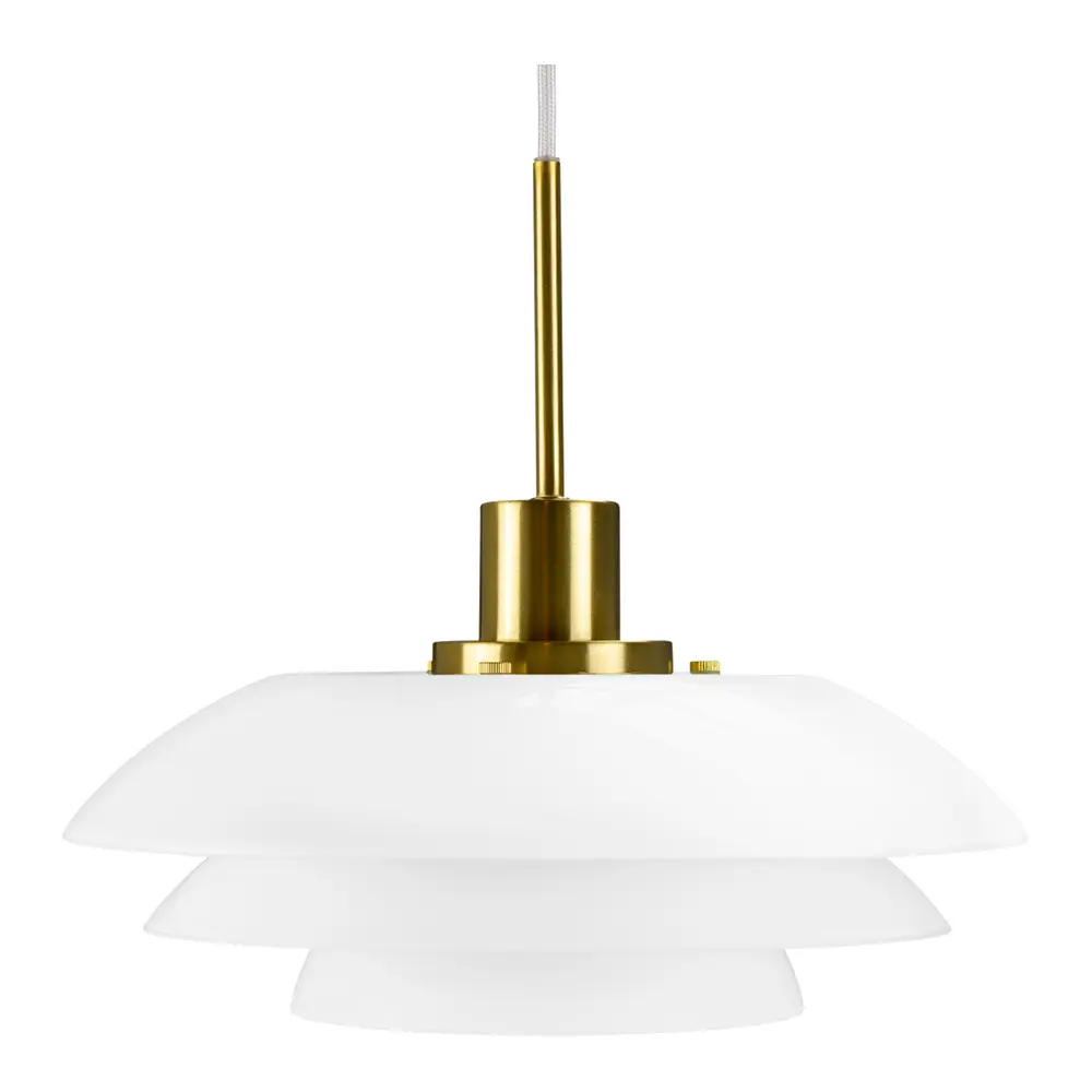 DL31 Kattovalaisin 15 cm Opaali/Messinki