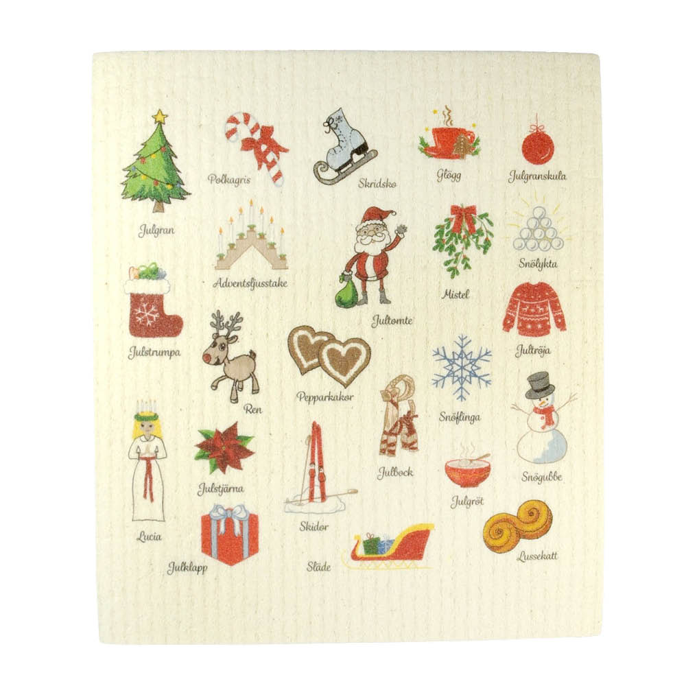 Mellow Design - Nordic Winter Traditions Tiskirätti 17,2x20 cm vit | Alk. 7,00 €