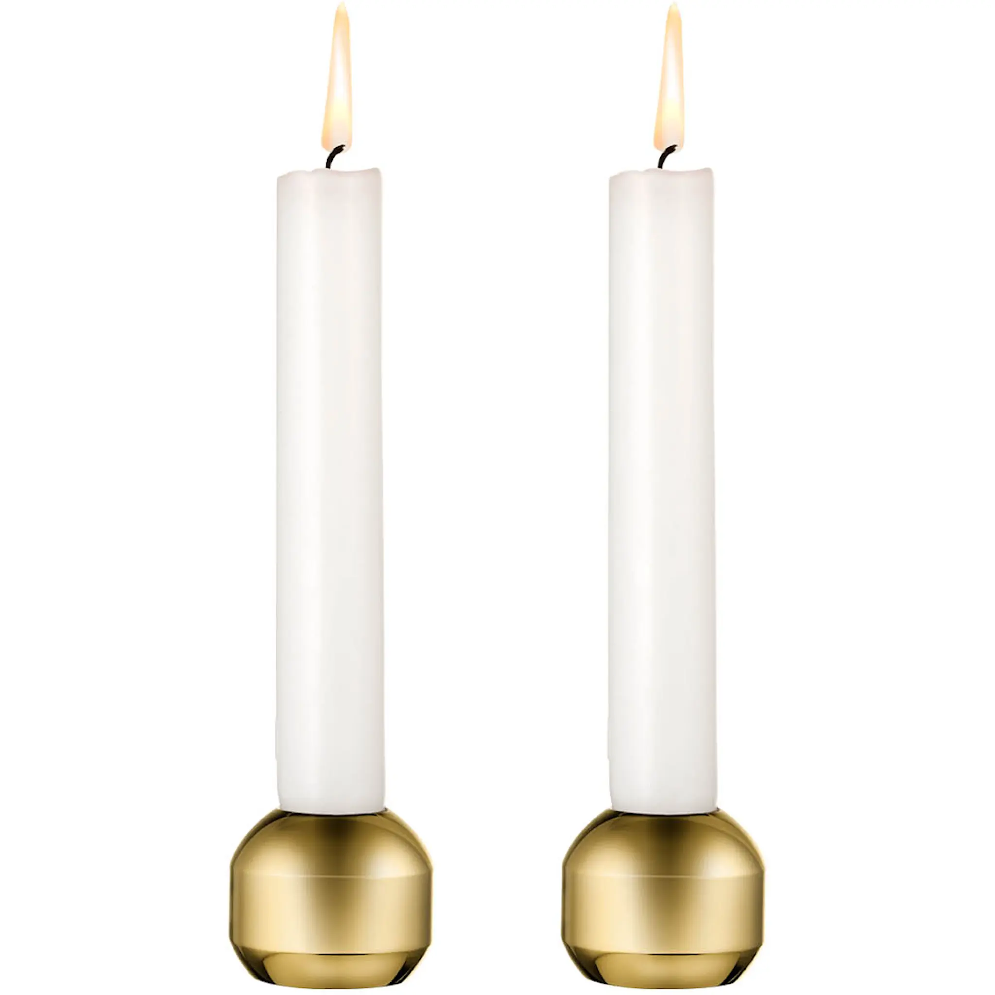 LIND DNA Silhouette Ljusstake 3,4 cm 2-pack Guld