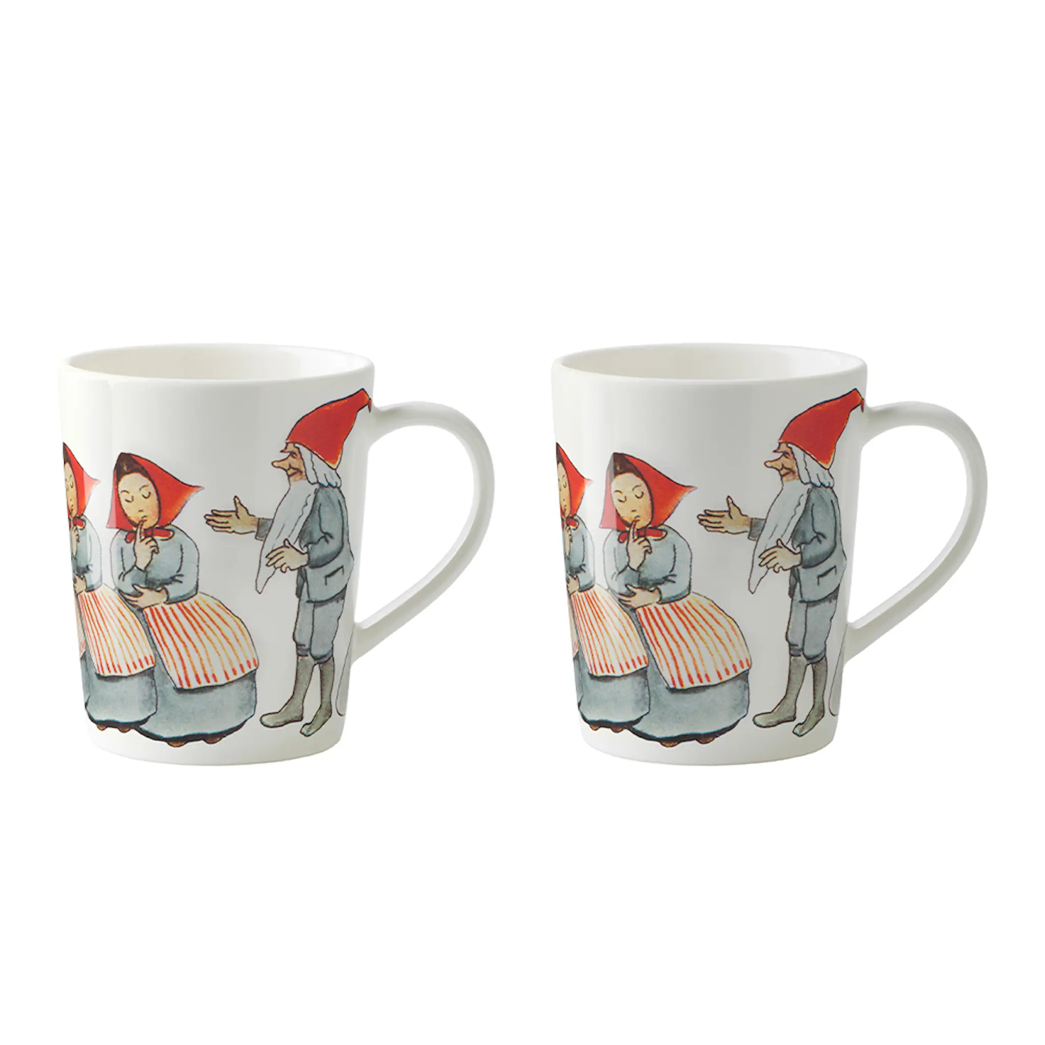 Design House Stockholm Elsa Beskow Glöggmugg Tomtemor/Tomtefar 2-pack