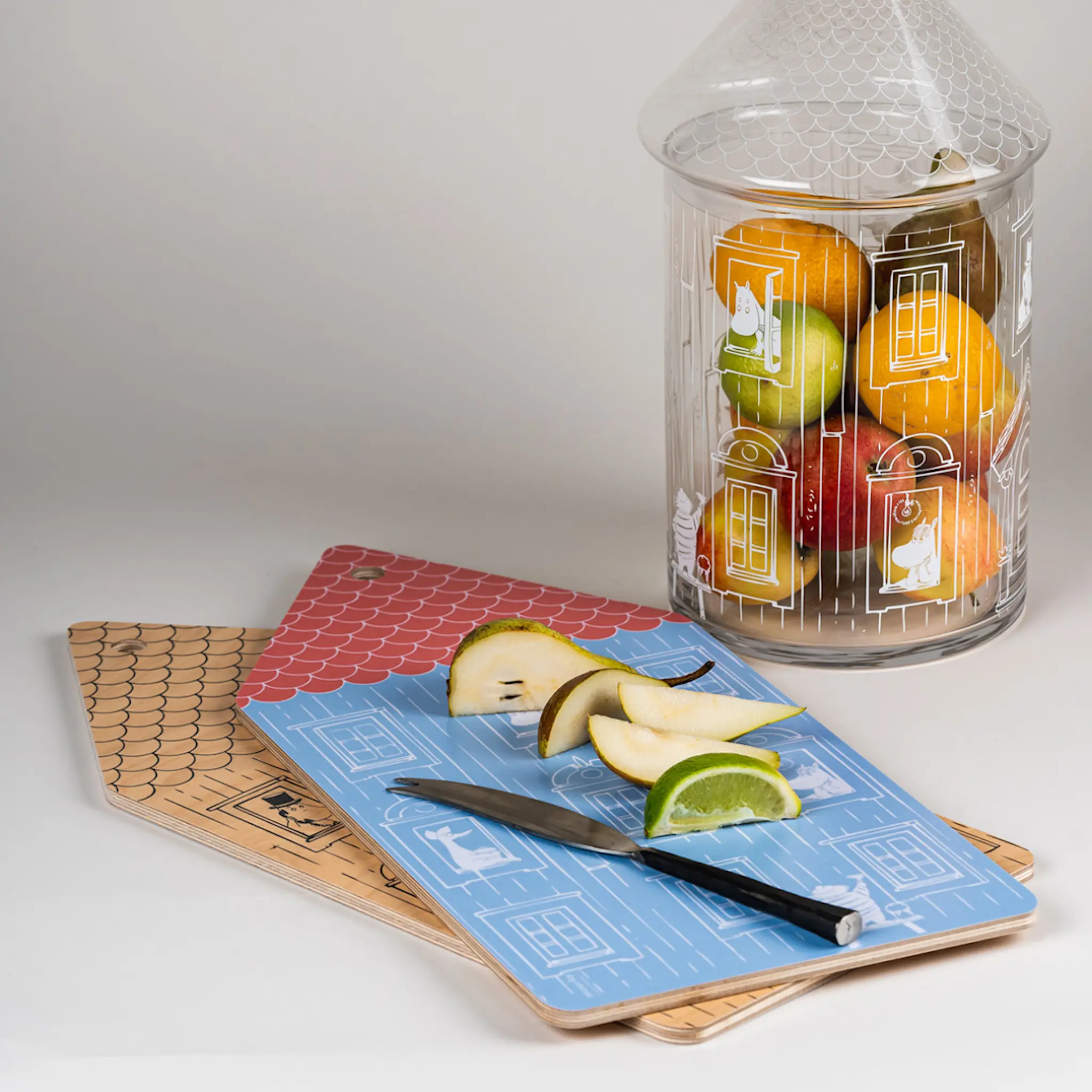 Muurla Mummi skjærefjøl/servertingsbrett 20x44 cm mummihuset