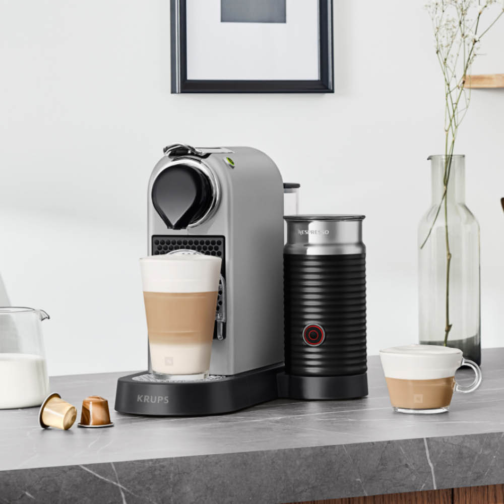 Nespresso Citiz & Milk kaffemaskin 1L sølv