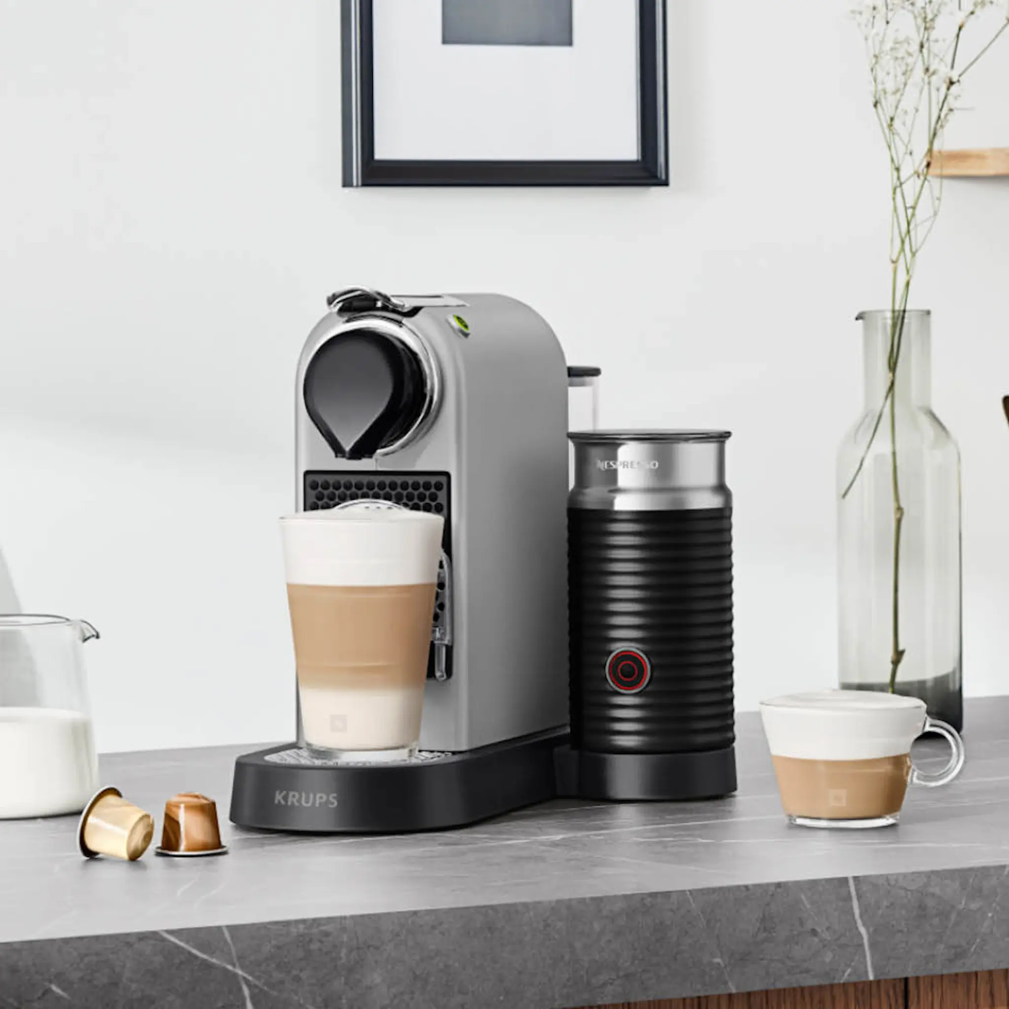 Nespresso Nespresso CitiZ and Milk Maskin 1 L Silver