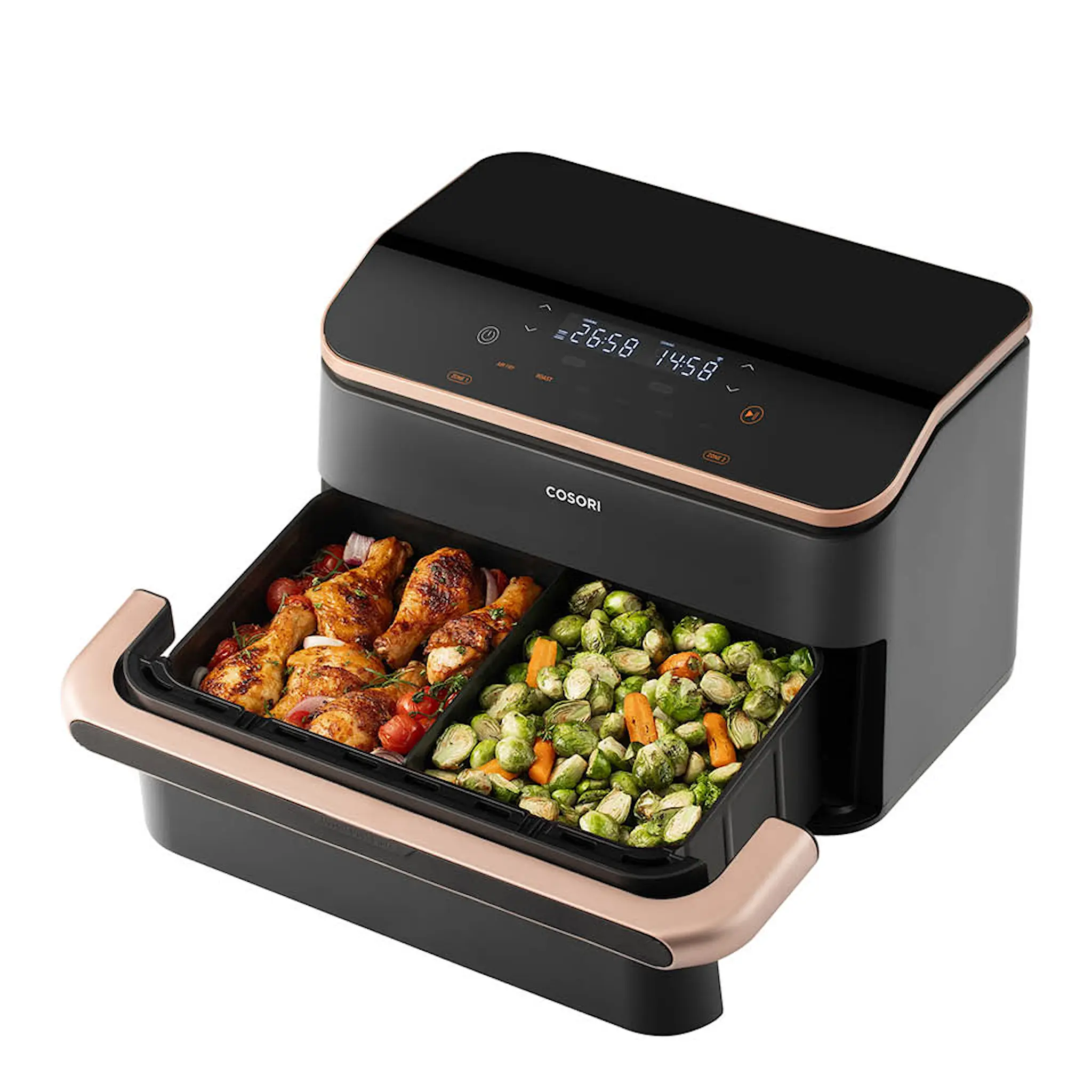 Cosori Dual Blaze Twinfry airfryer 10 L mörkgrå