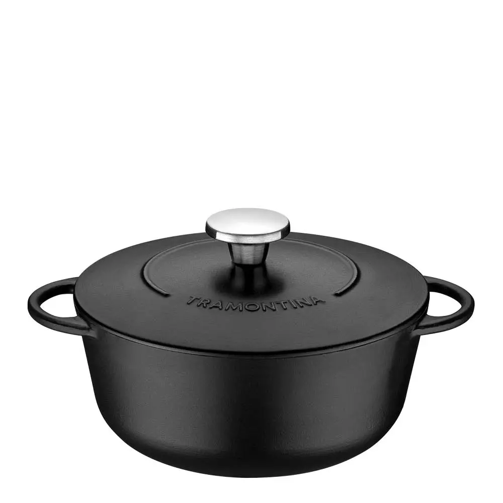 Cast iron kasserolle 4L svart