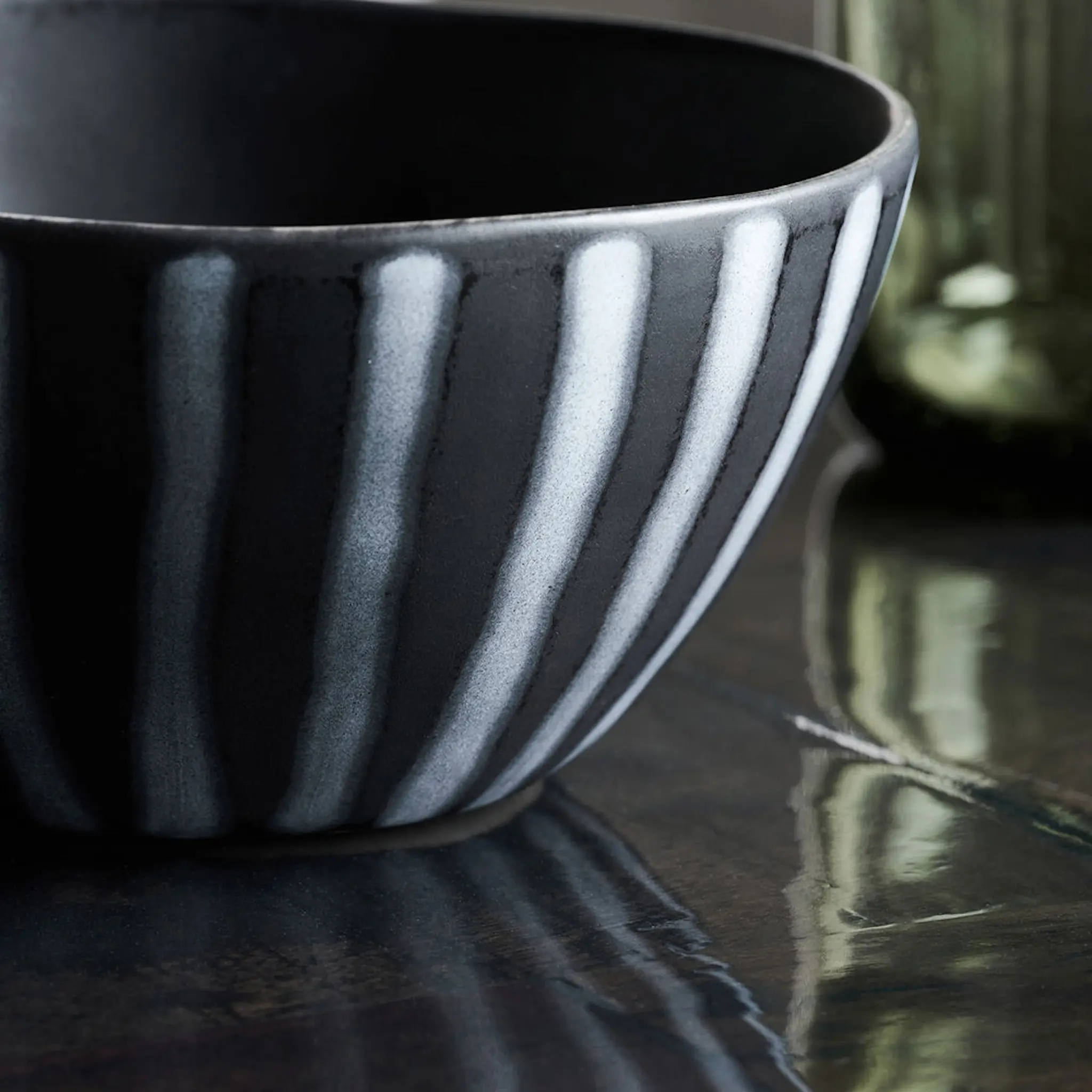 House Doctor Line Kulho 12 cm Musta/Ruskea