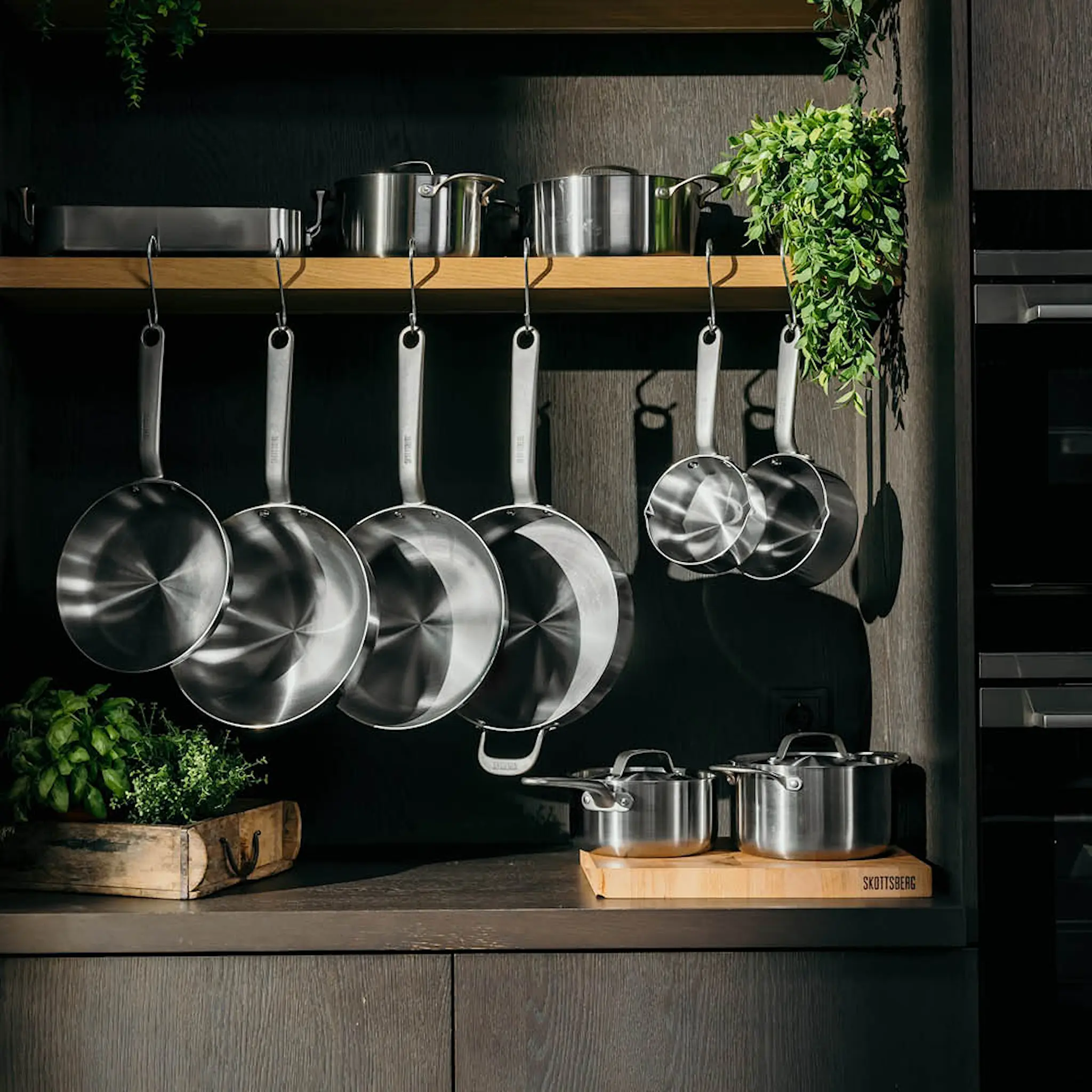 Skottsberg Kastrull med lock 18 cm / 2,2 L rostfritt stål