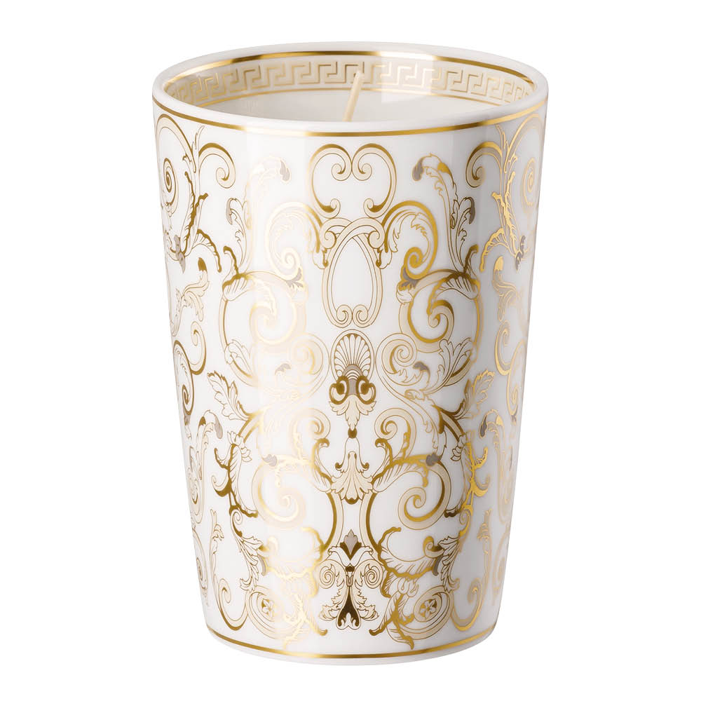 Versace Medusa Gala doftljus 14 cm 2-pack vit/guld