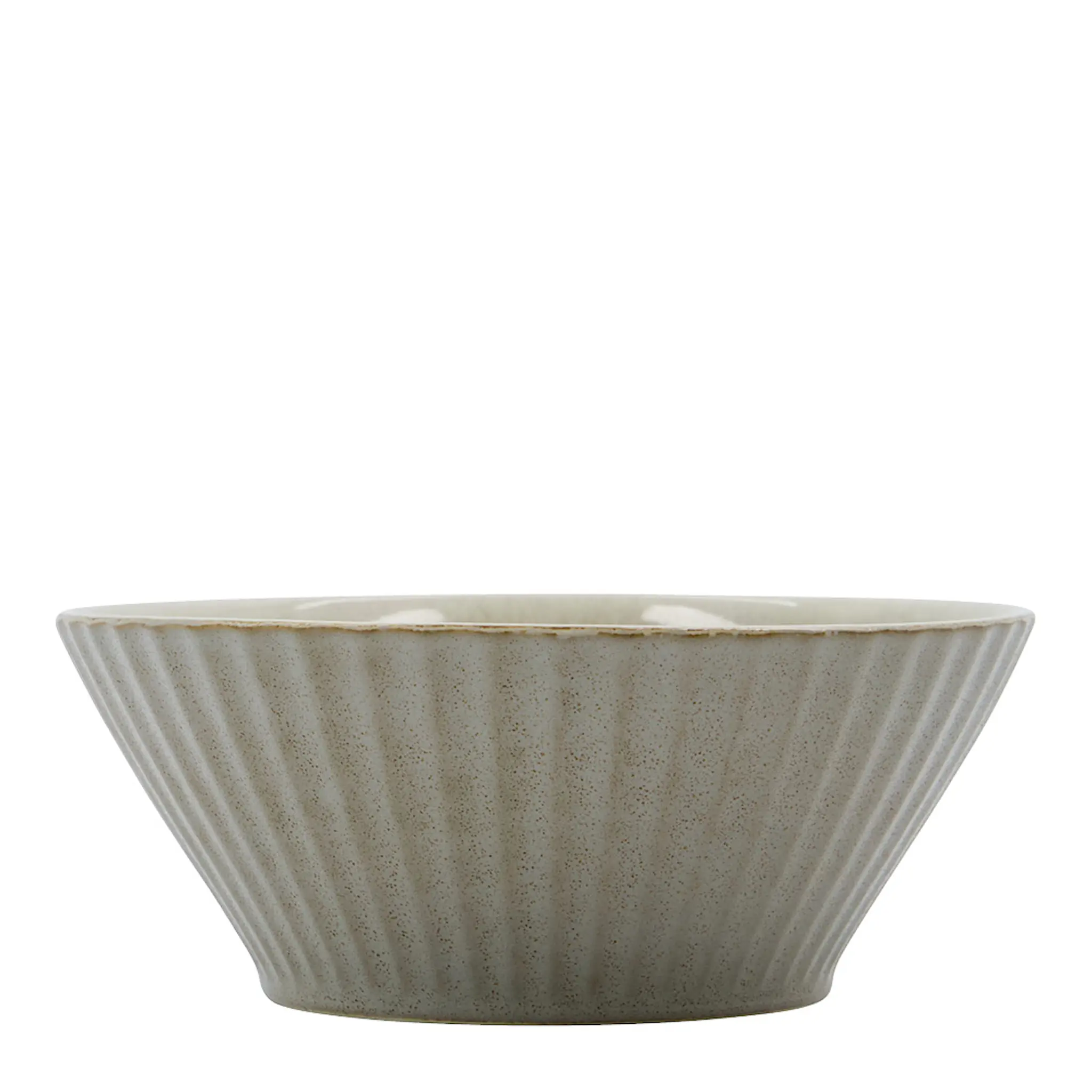 House Doctor Pleat Skål 15 cm Grå/Brun