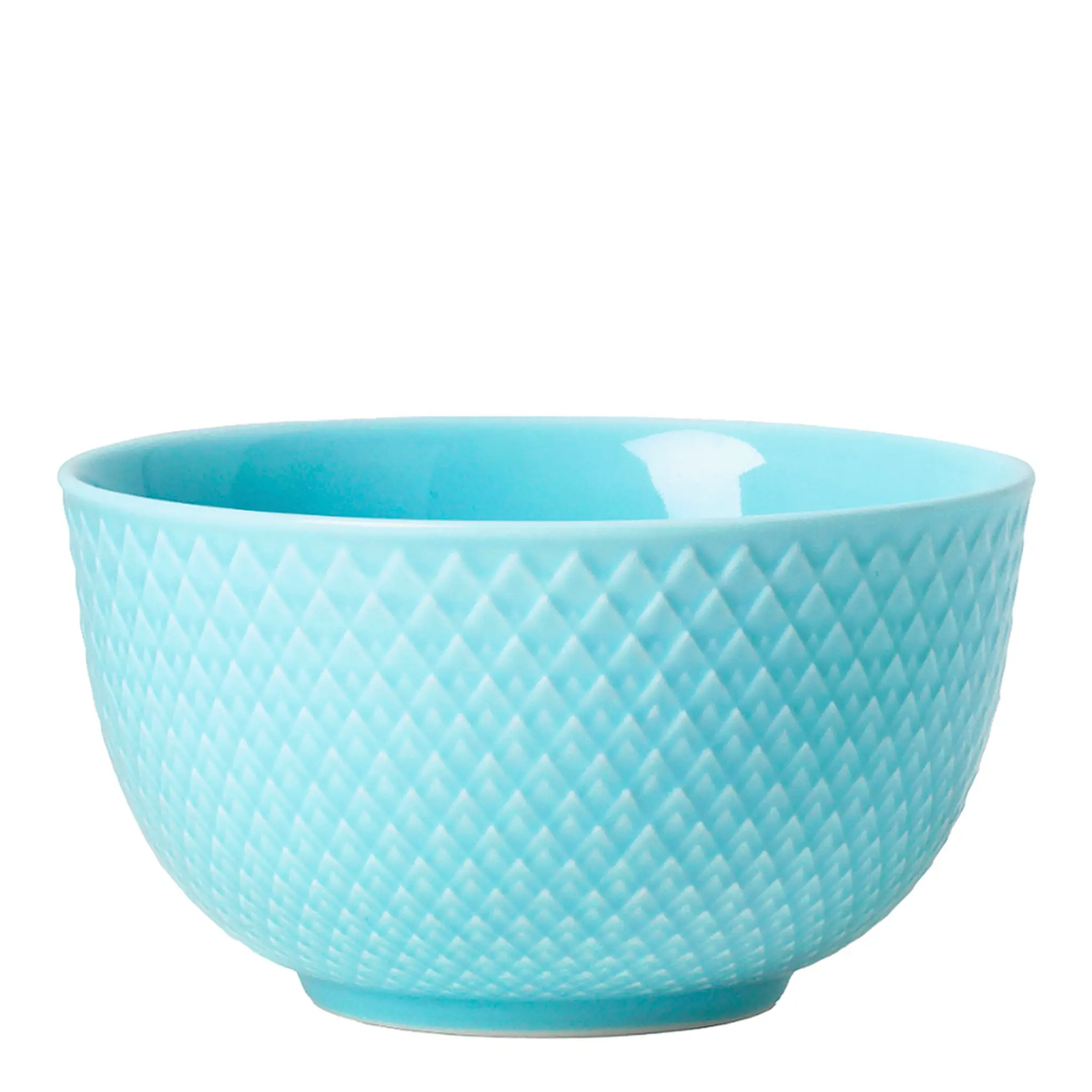 Lyngby Porcelæn Rhombe Color Skål 11 cm Turkos