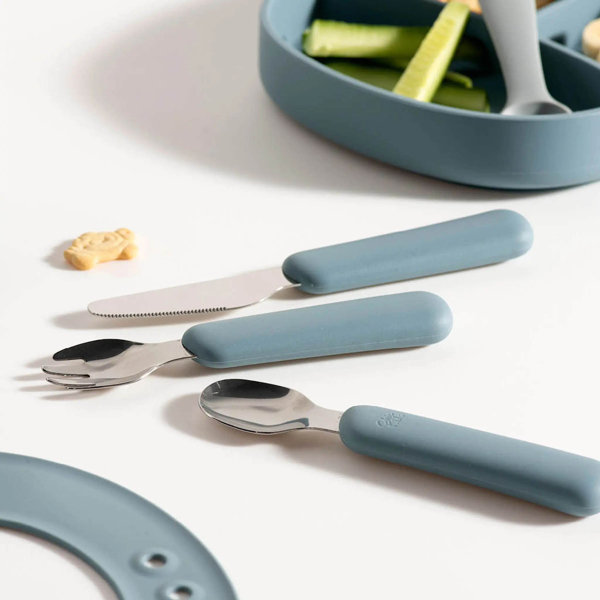 Modern House Chic Kids barnbestick 3 delar blå