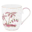 Jolie Dots liten mugg 20 cl guld/rosa