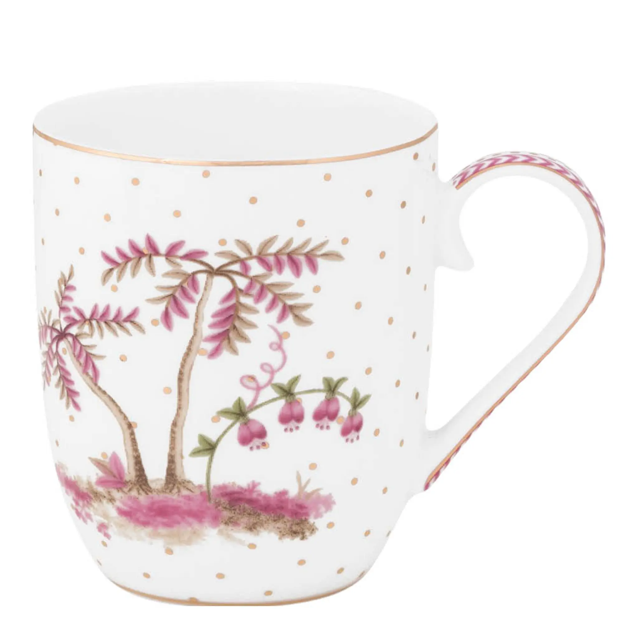 Pip Studio Jolie Dots Muki 20 cl Kulta/Vaaleanpunainen