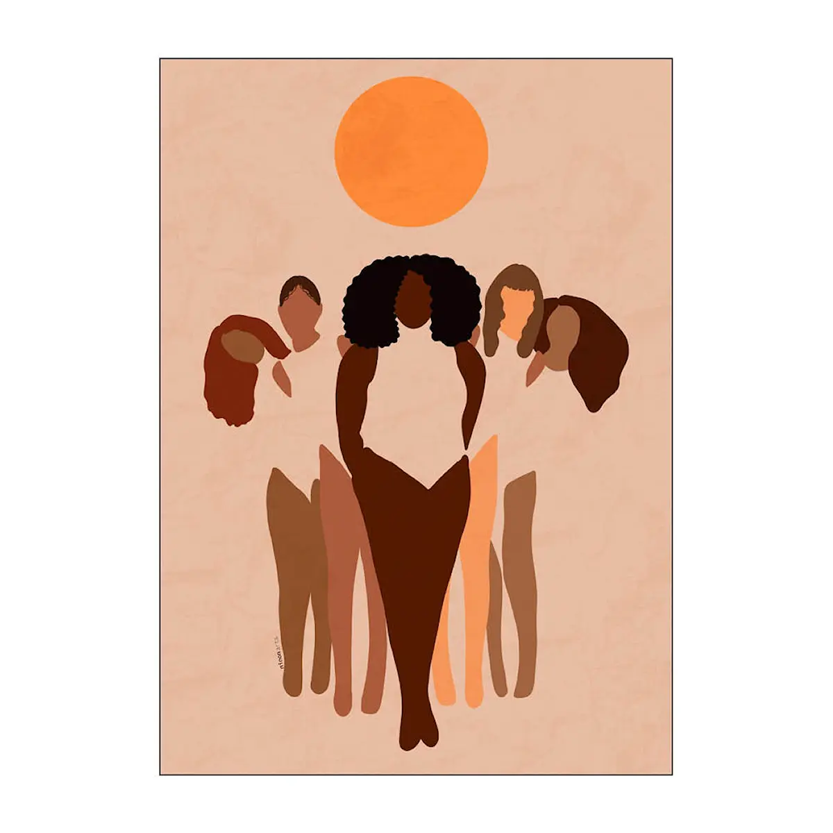 Poster & Frame Carelle N'guessan poster 50x70 cm w.o.m.e.n