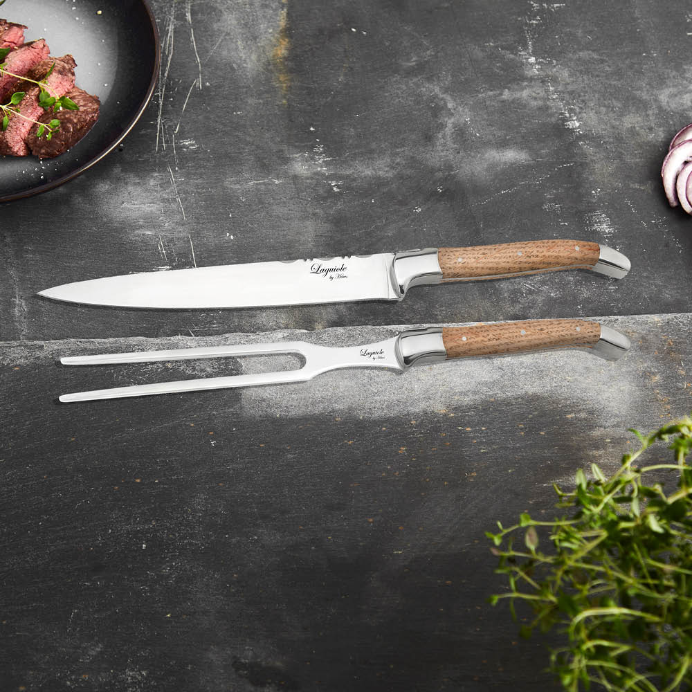 Laguiole by Hâws Forskjærersett 2 deler eik